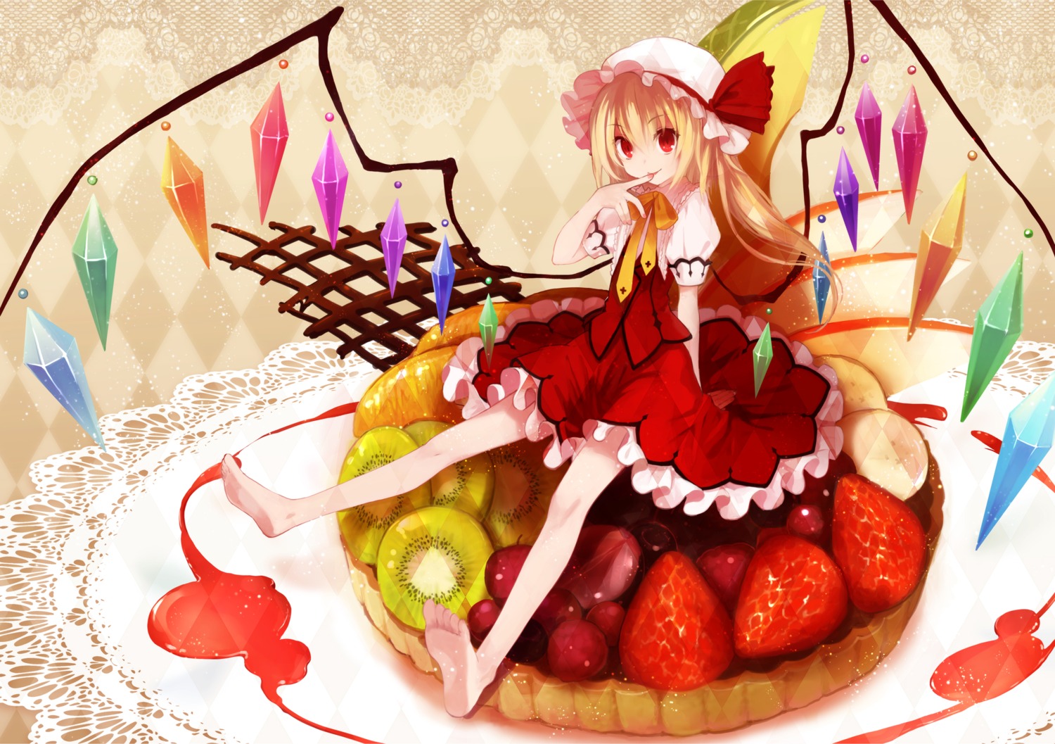 flandre_scarlet koto_(colorcube) touhou wings