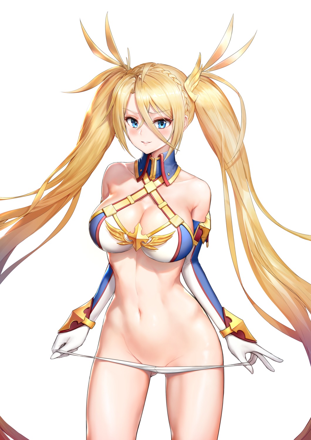 bikini_armor bradamante_(fate) cleavage fate/grand_order greem_bang panty_pull undressing