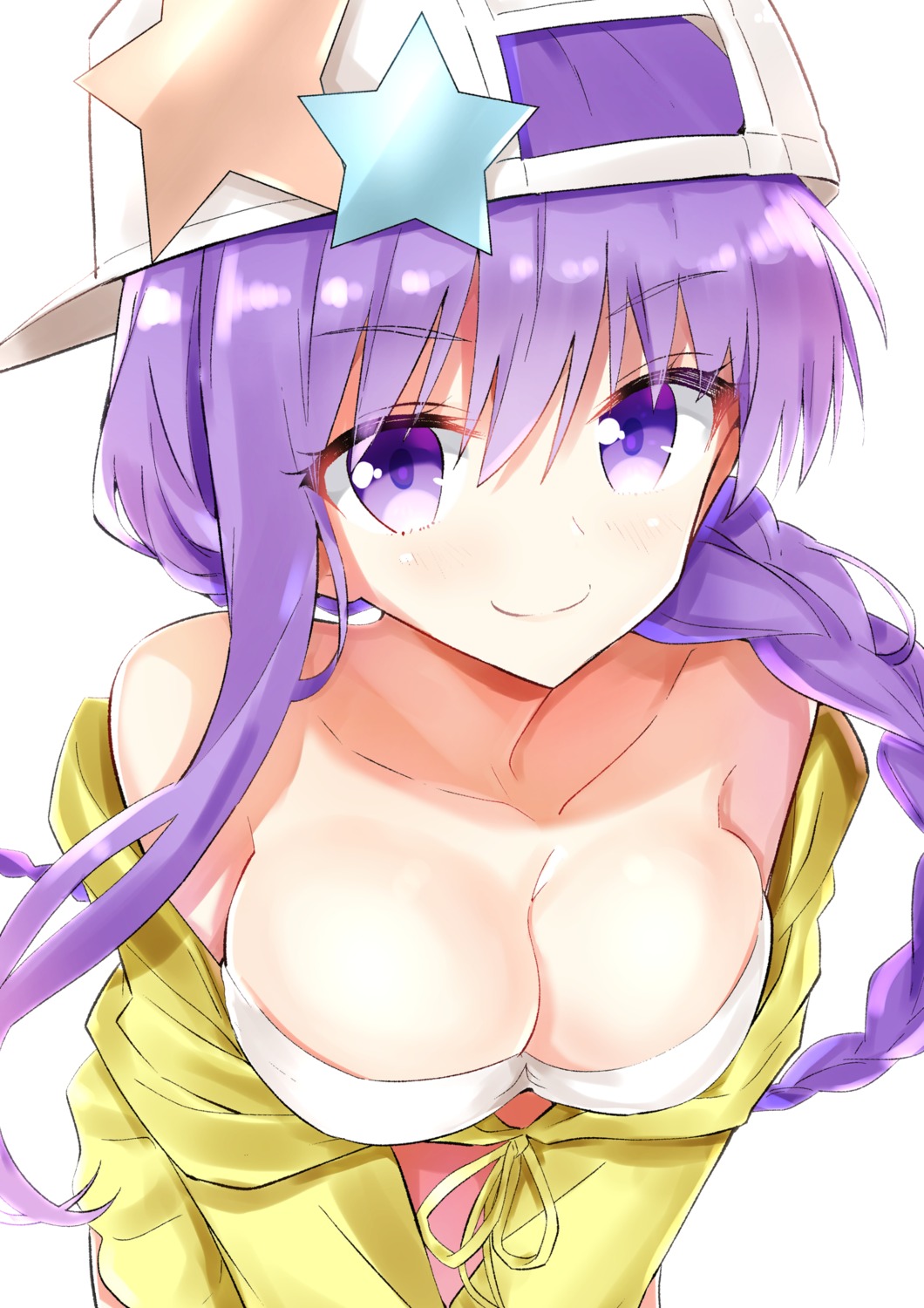 bb_(fate/extra_ccc) bikini_top cleavage fate/grand_order nanakusa_(user_rnpt7322) open_shirt swimsuits