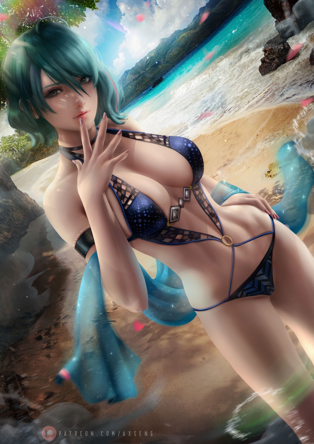 axsens dead_or_alive official_watermark swimsuits tamaki_(doa)