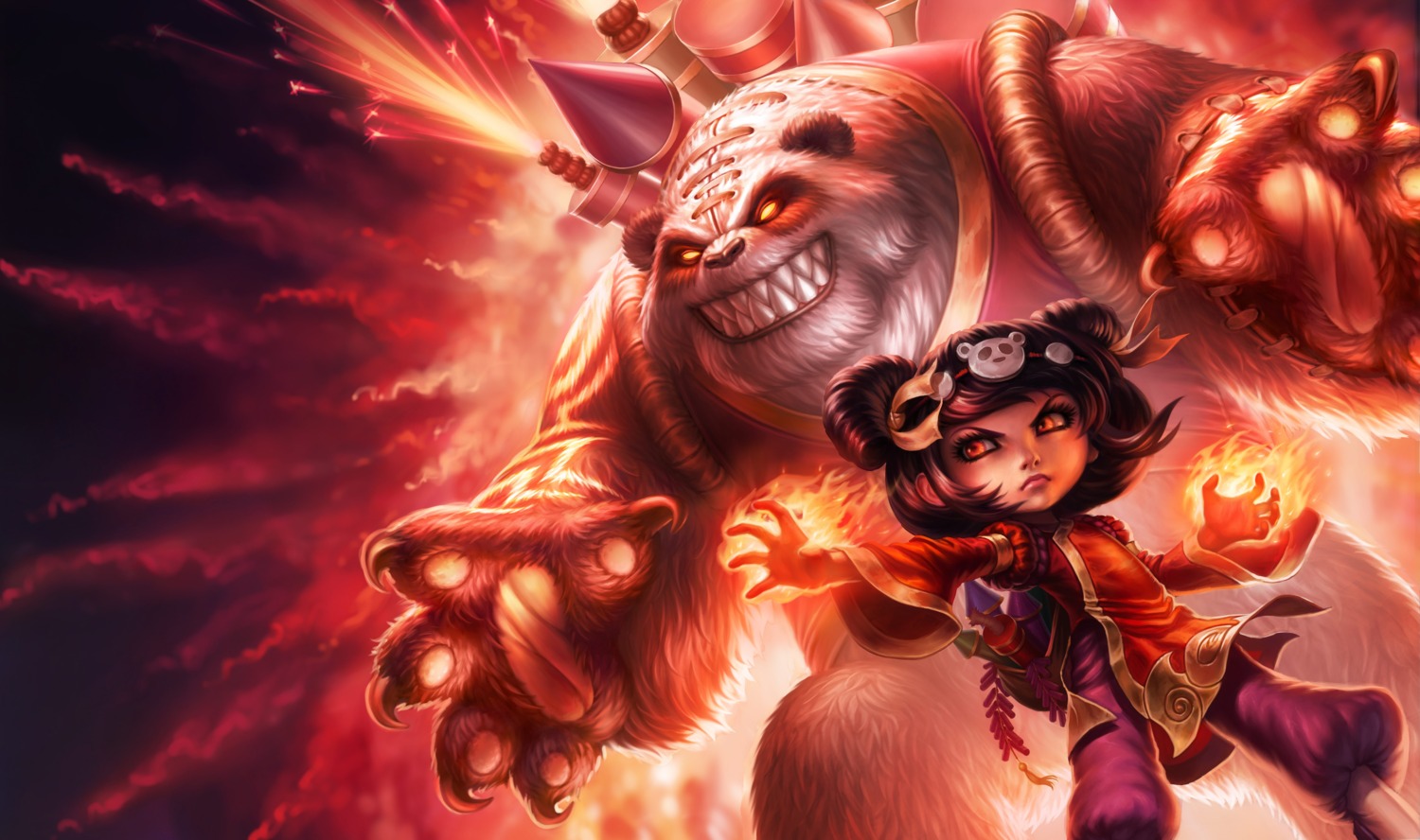 annie_hastur asian_clothes league_of_legends possible_duplicate tagme tibbers