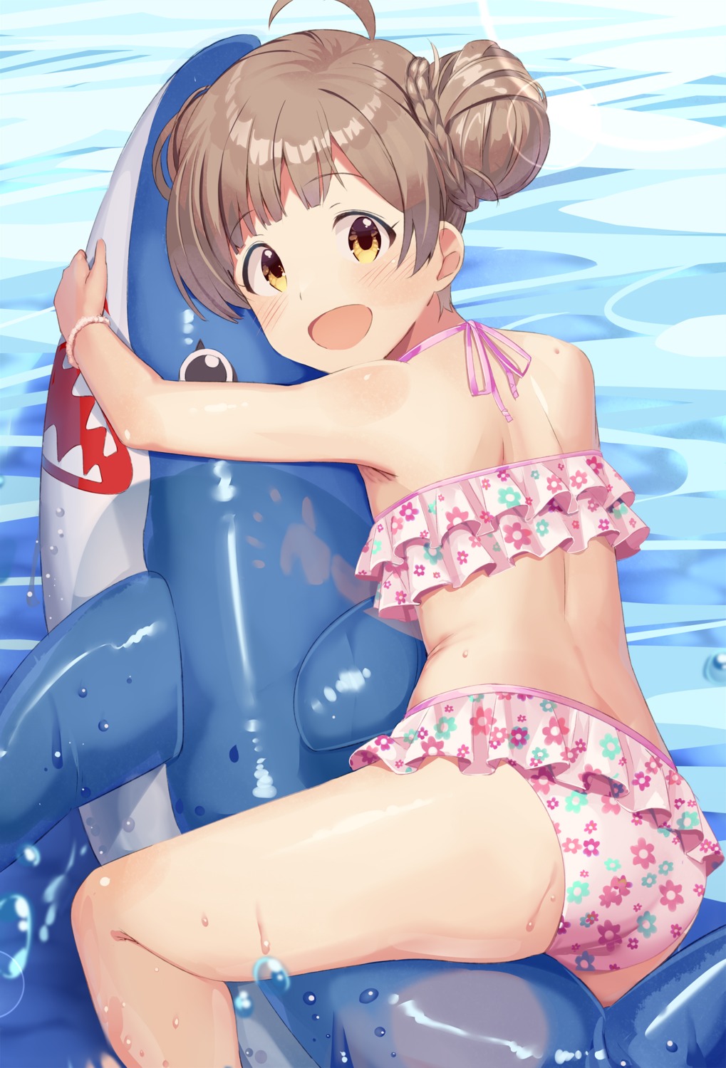 ass bikini hakozaki_serika swimsuits the_idolm@ster the_idolm@ster_million_live! wet yoshika_(music480069)