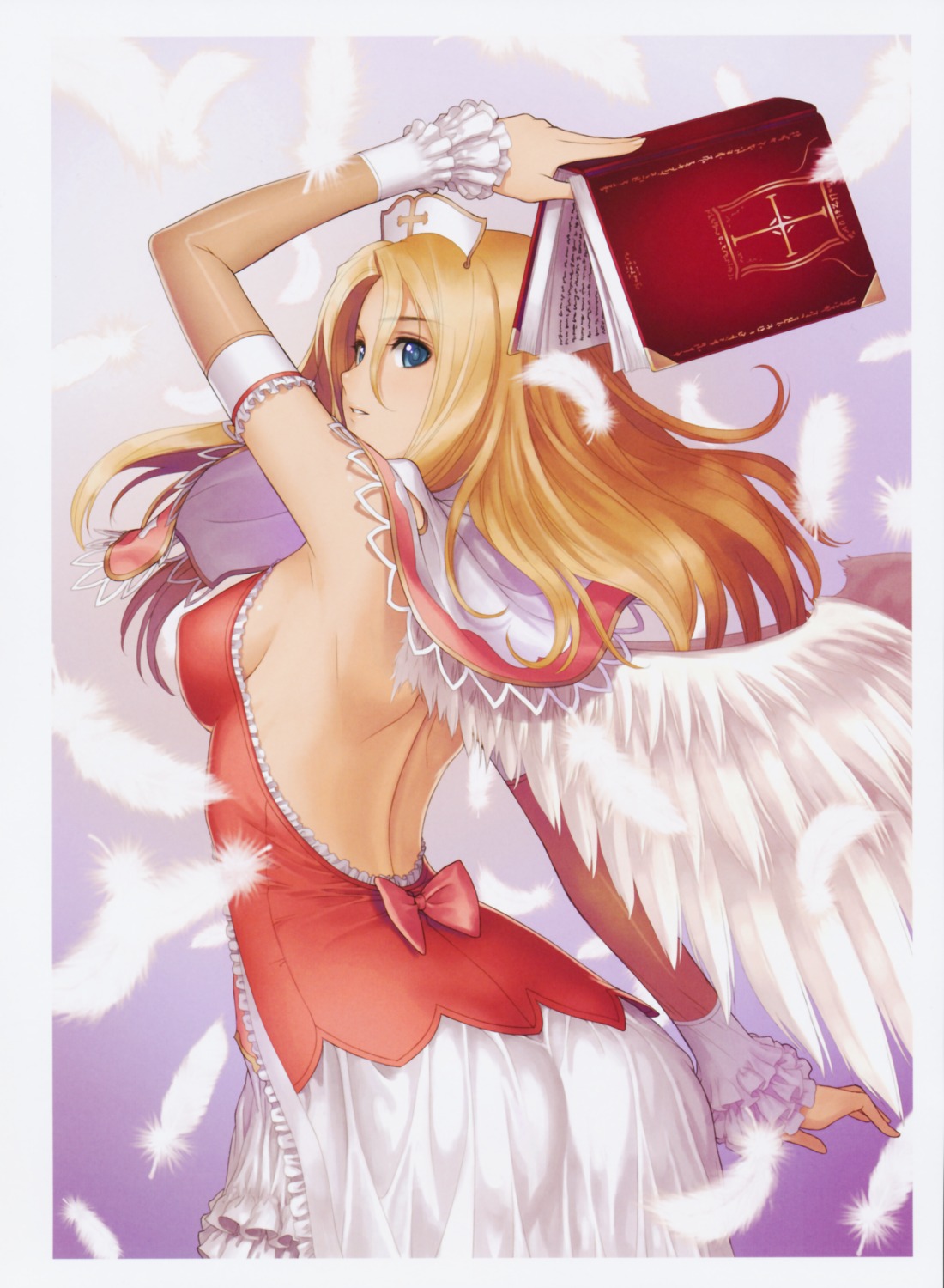 ass dress erect_nipples no_bra rufina_minas_windaria sega shining_hearts shining_world tony_taka wings