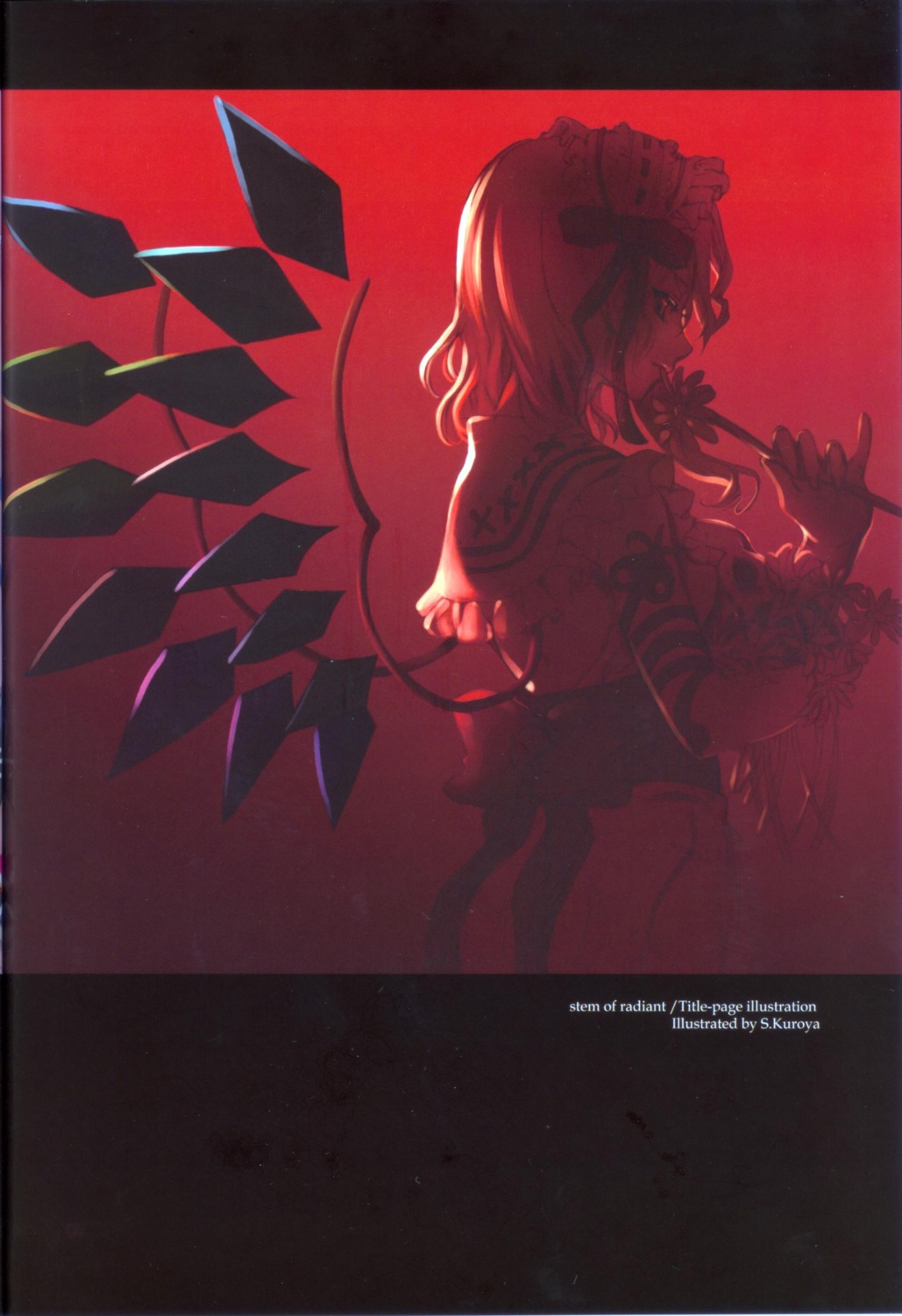 binding_discoloration cradle flandre_scarlet jpeg_artifacts kuroya_shinobu scanning_dust touhou