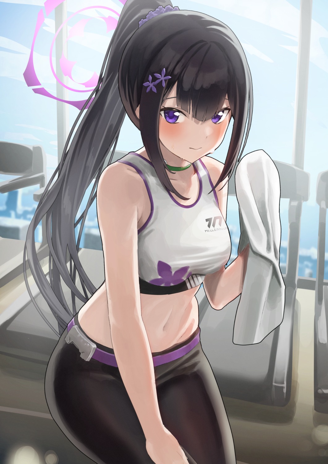 blue_archive gym_uniform halo otohana_sumire zyaki