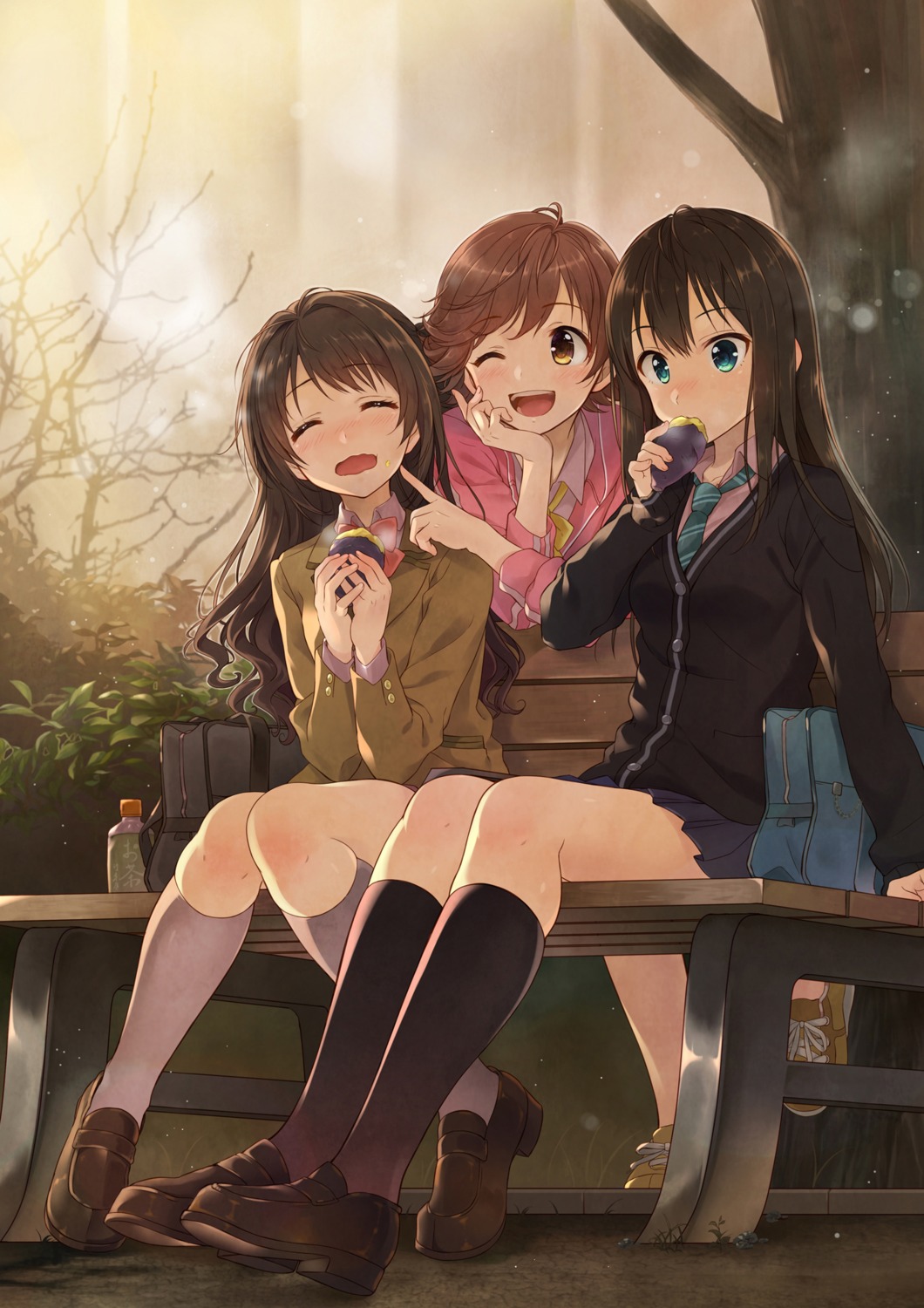 azuki_yui honda_mio seifuku shibuya_rin shimamura_uzuki the_idolm@ster the_idolm@ster_cinderella_girls