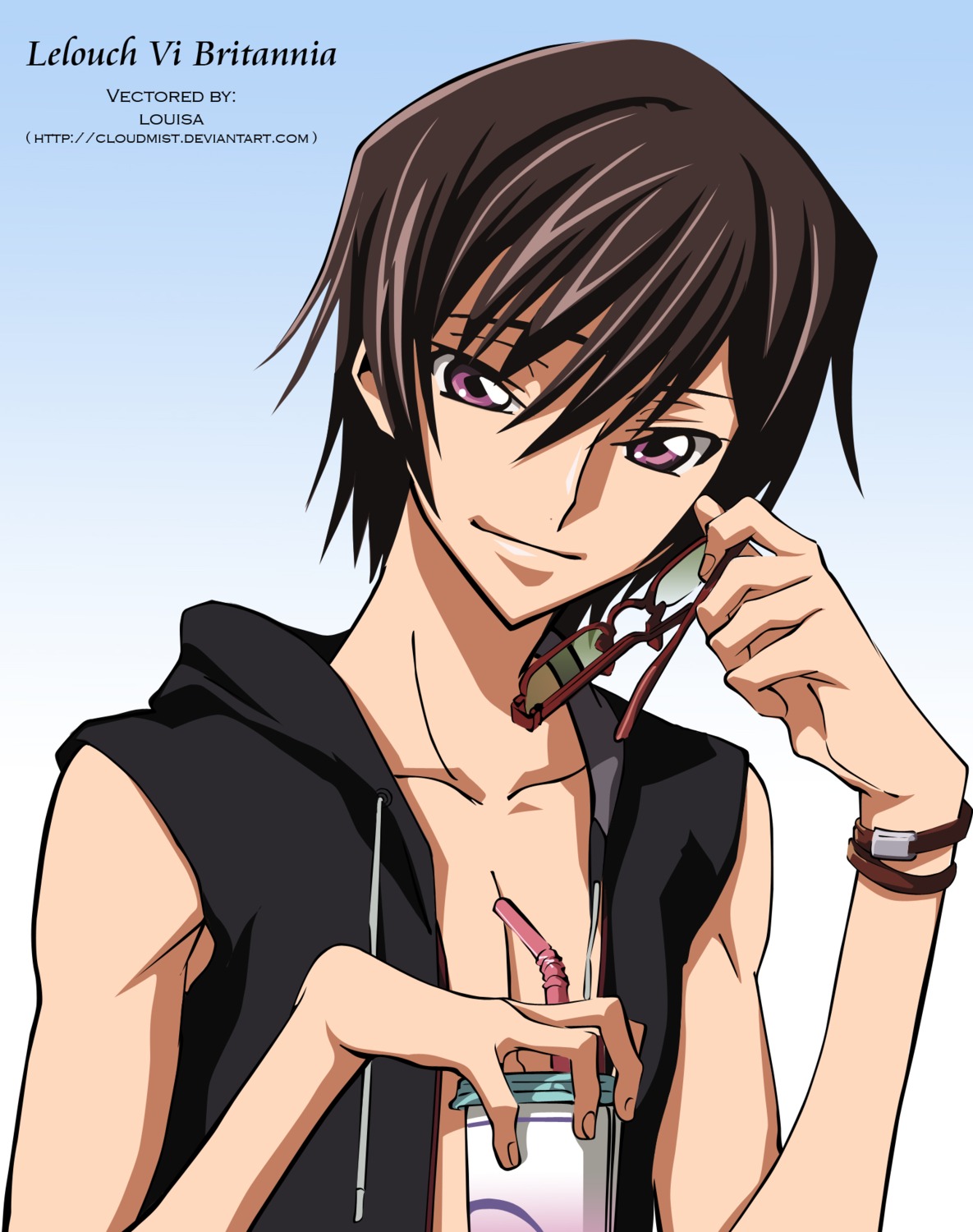 code_geass lelouch_lamperouge male vector_trace watermark