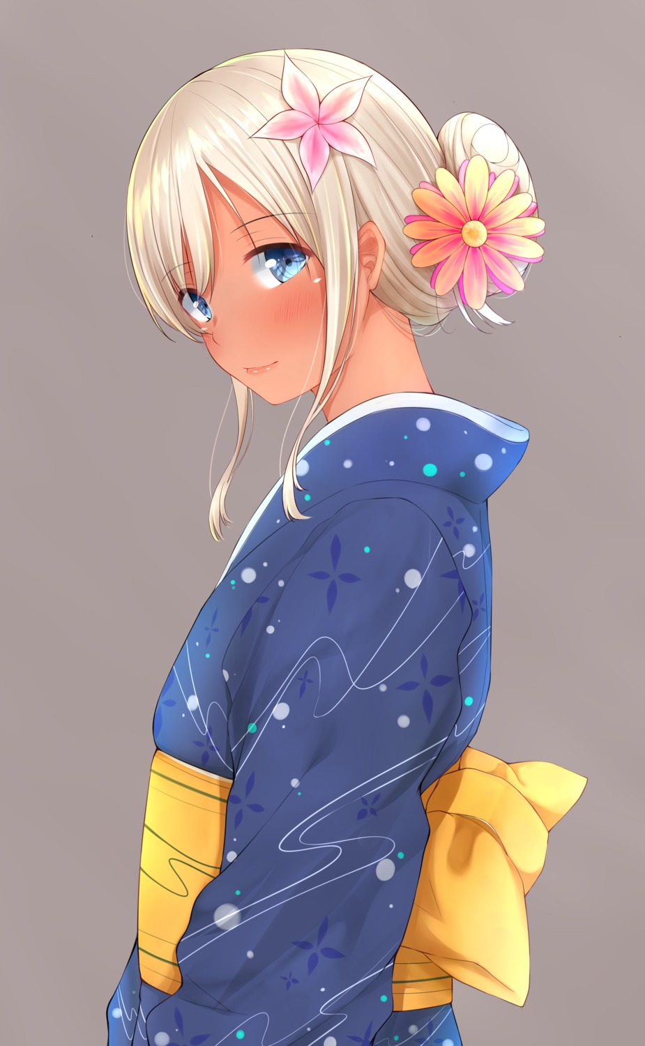 go-1 kantai_collection ro-500 yukata