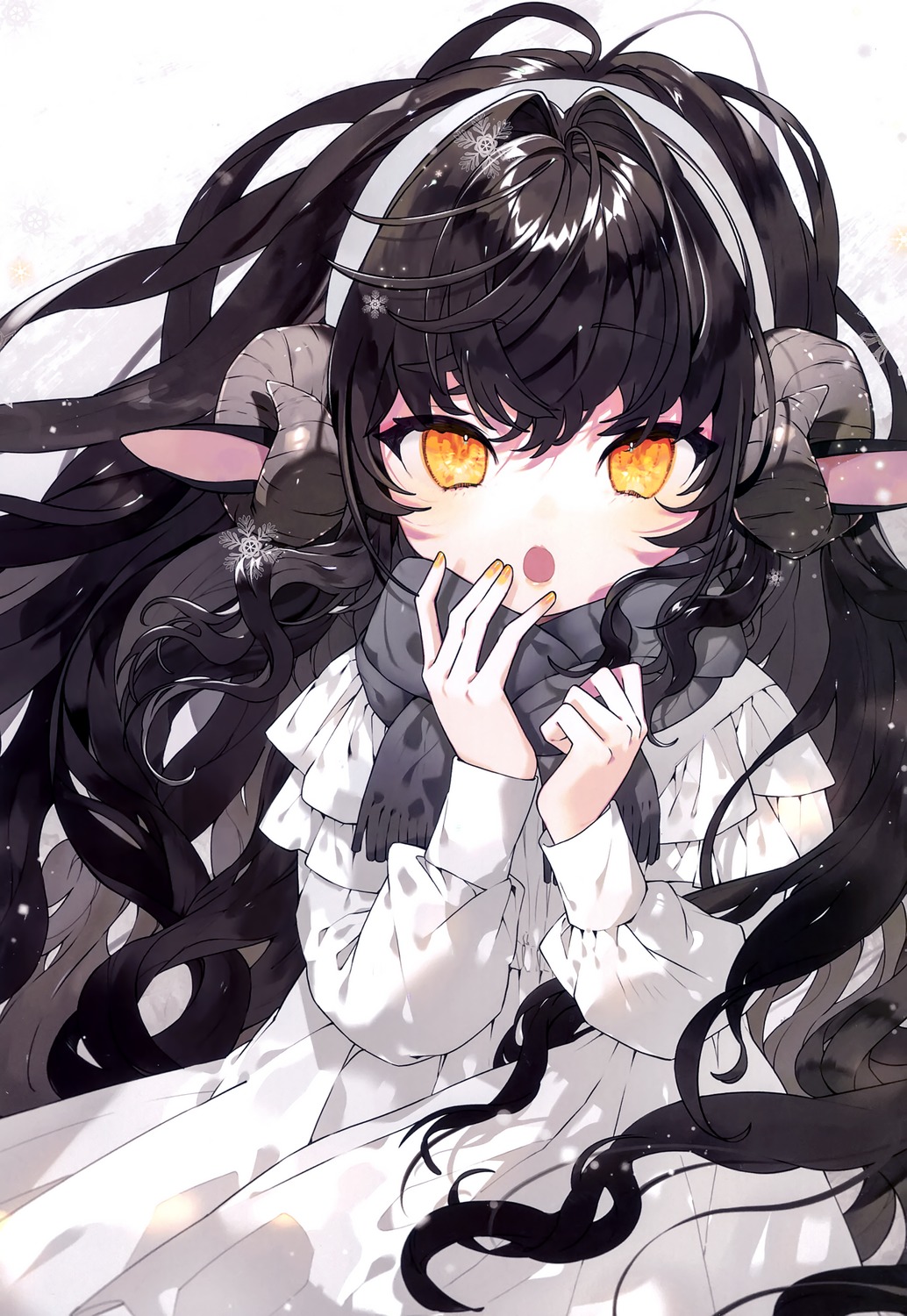 animal_ears dress horns komeko_meko meroremo