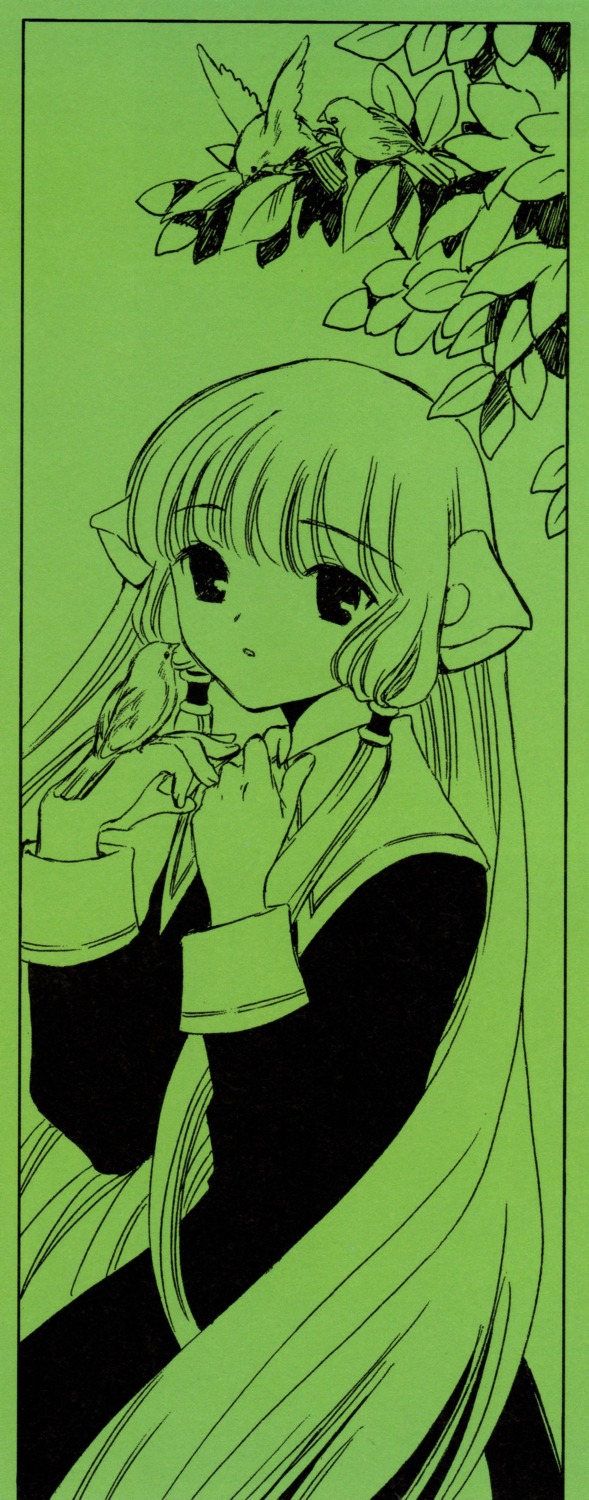 chii chobits clamp monochrome