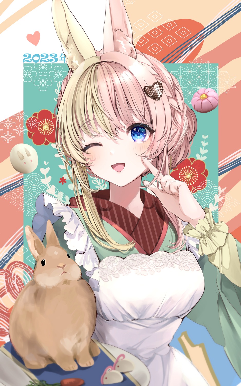 animal_ears bunny_ears maid puracotte wa_maid