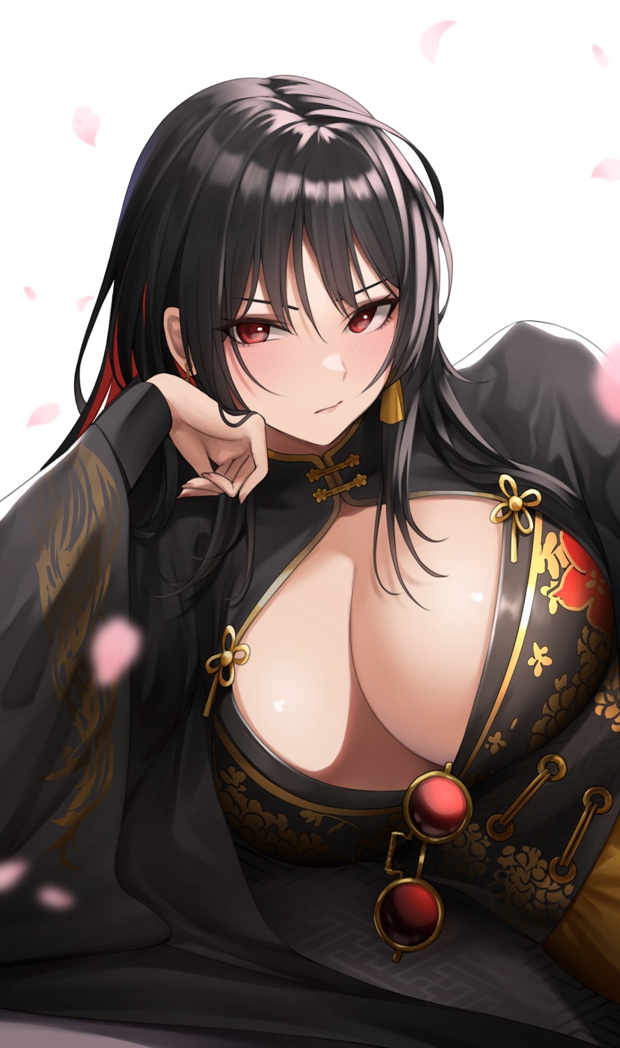 asian_clothes megane moran_(nikke) nikke_the_goddess_of_victory no_bra nyatokanyaru