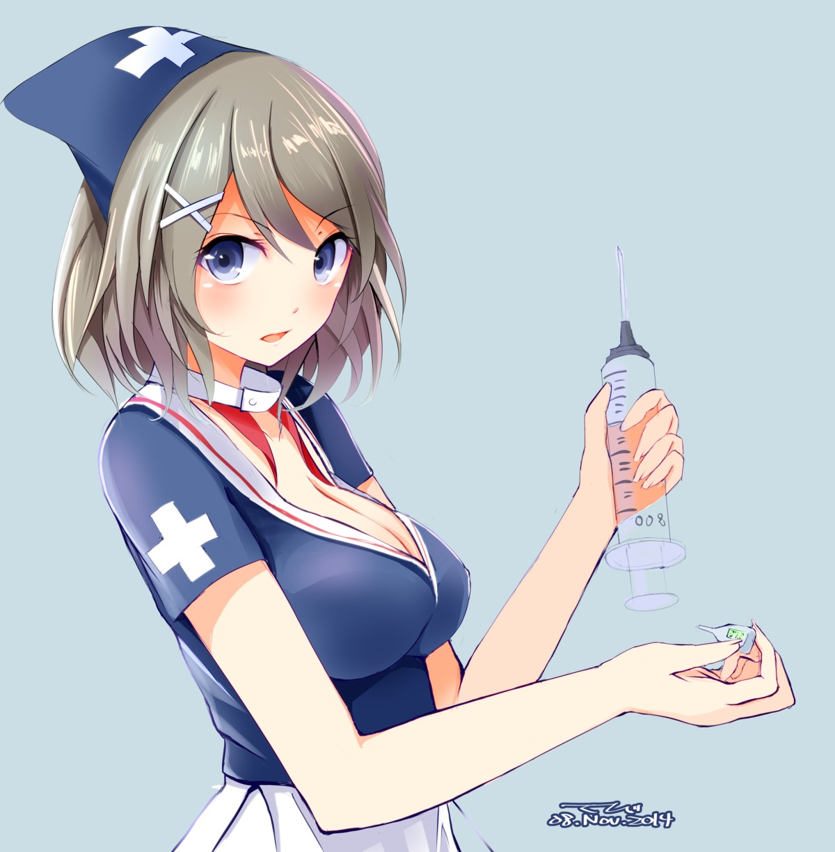 cleavage kantai_collection maya_(kancolle) nurse tbd11