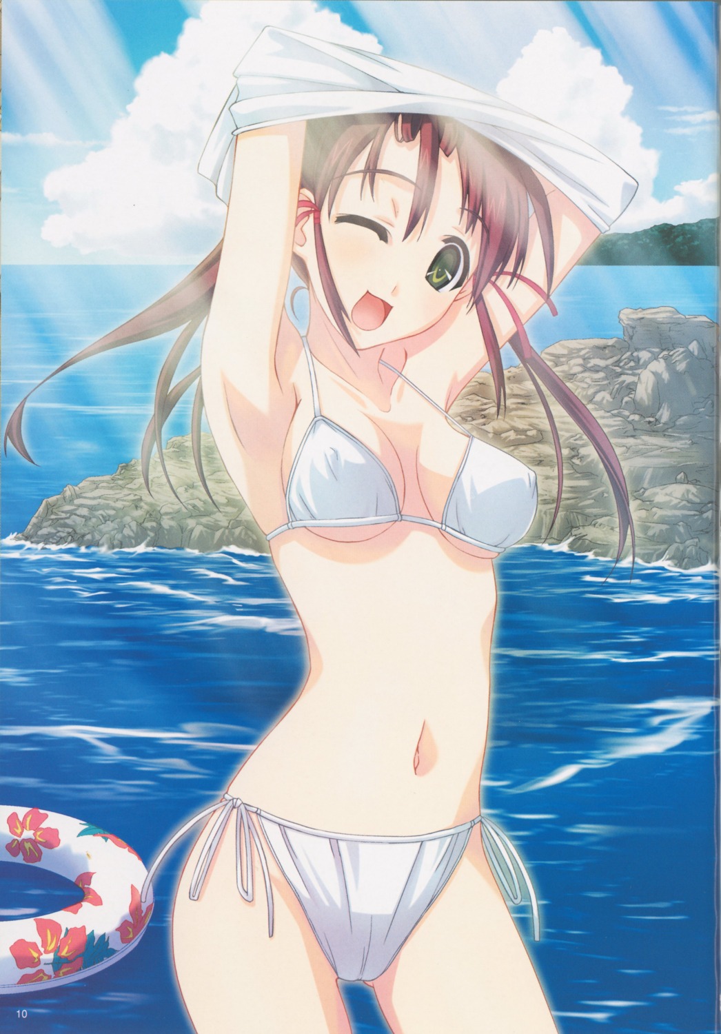 bikini erect_nipples murakami_suigun swimsuits undressing
