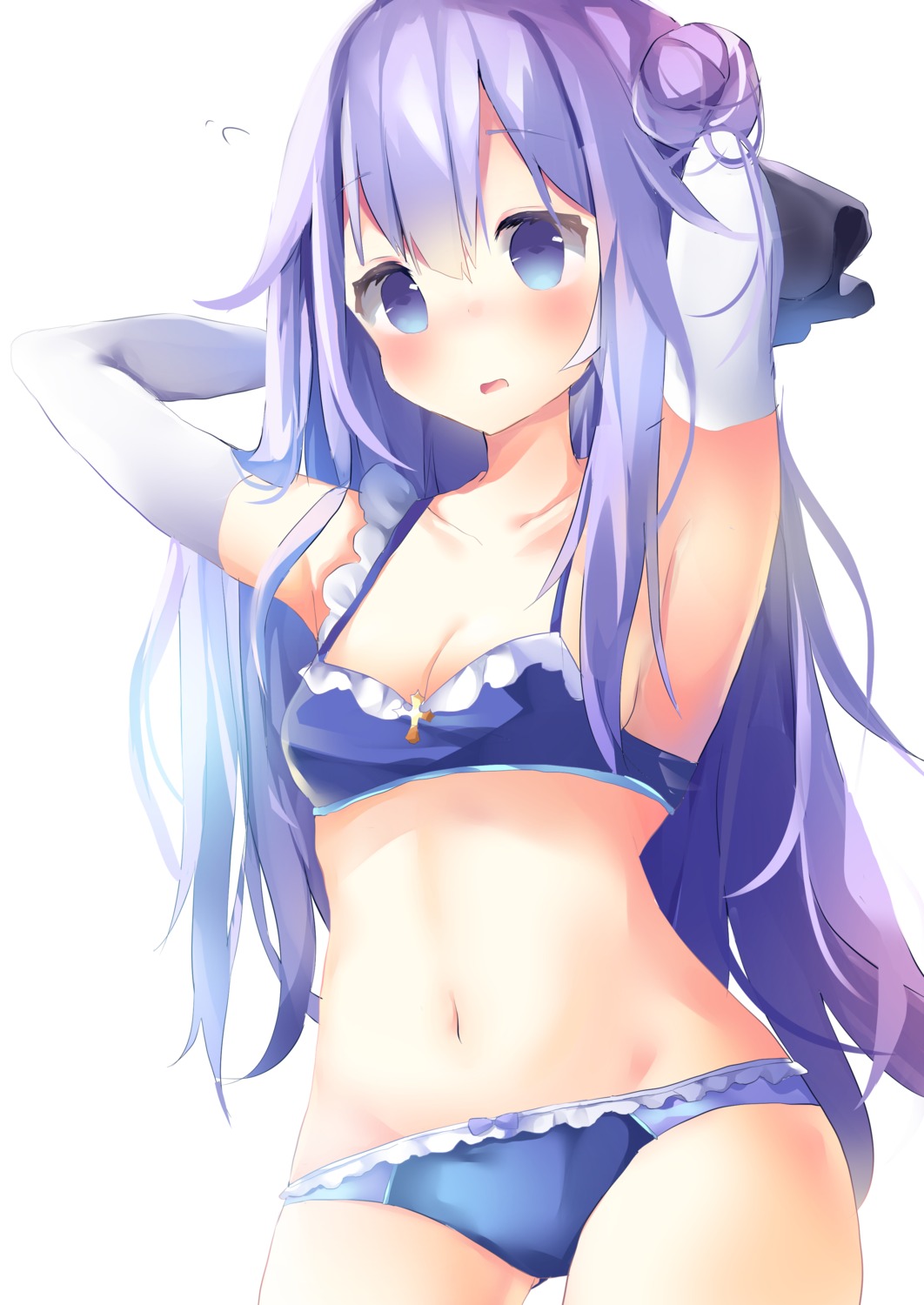 azur_lane bra cleavage lingerie pantsu tsuruse unicorn_(azur_lane)