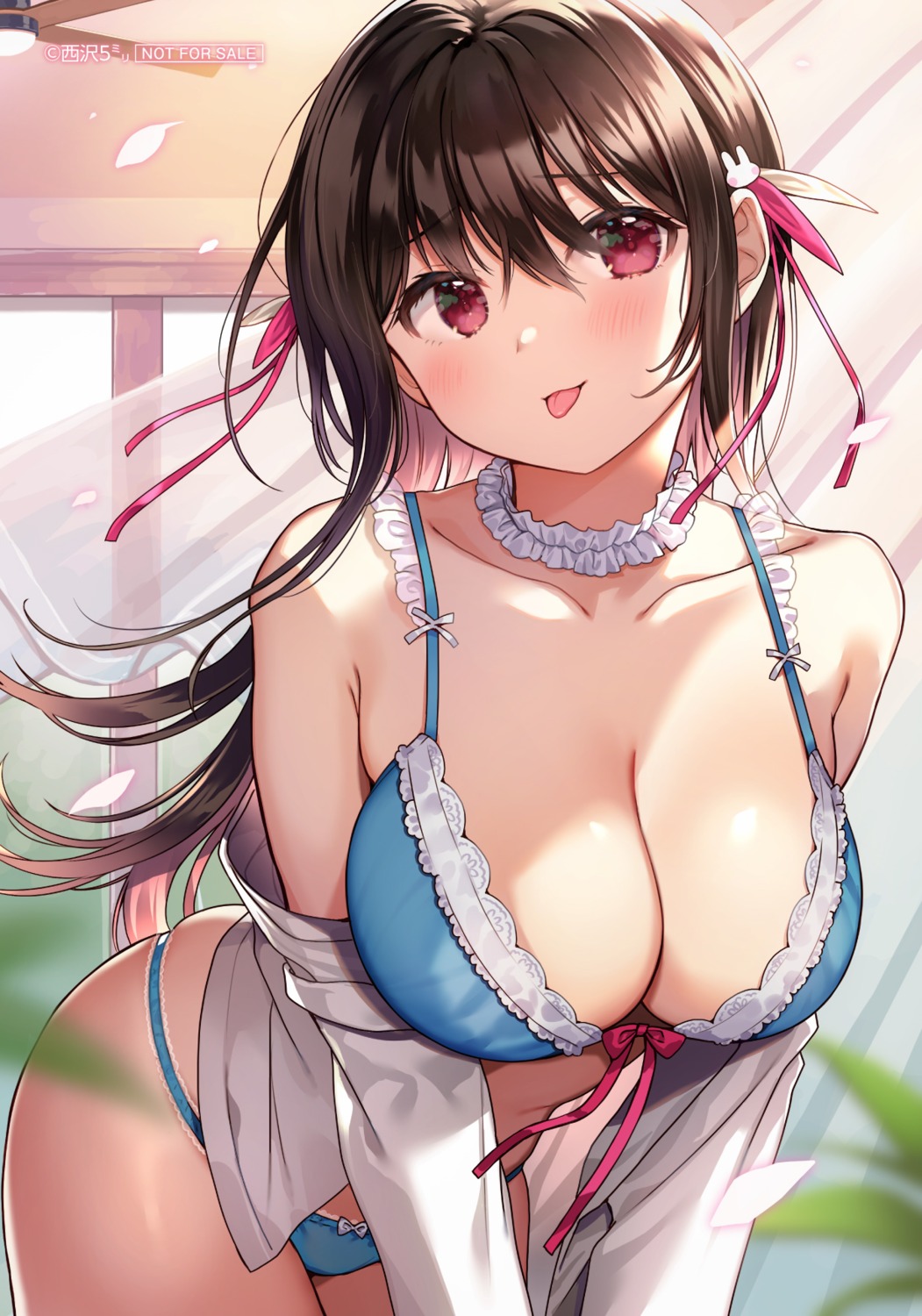 bra cleavage nishizawa_5mm open_shirt pantsu