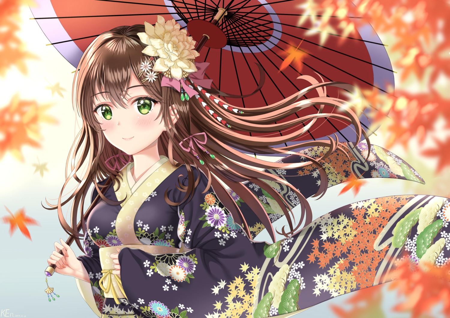 ken-san kimono umbrella