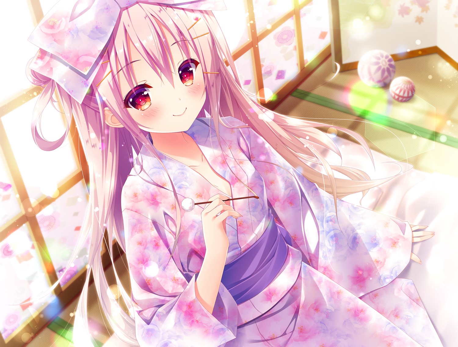 cleavage inagaki_miiko open_shirt yukata