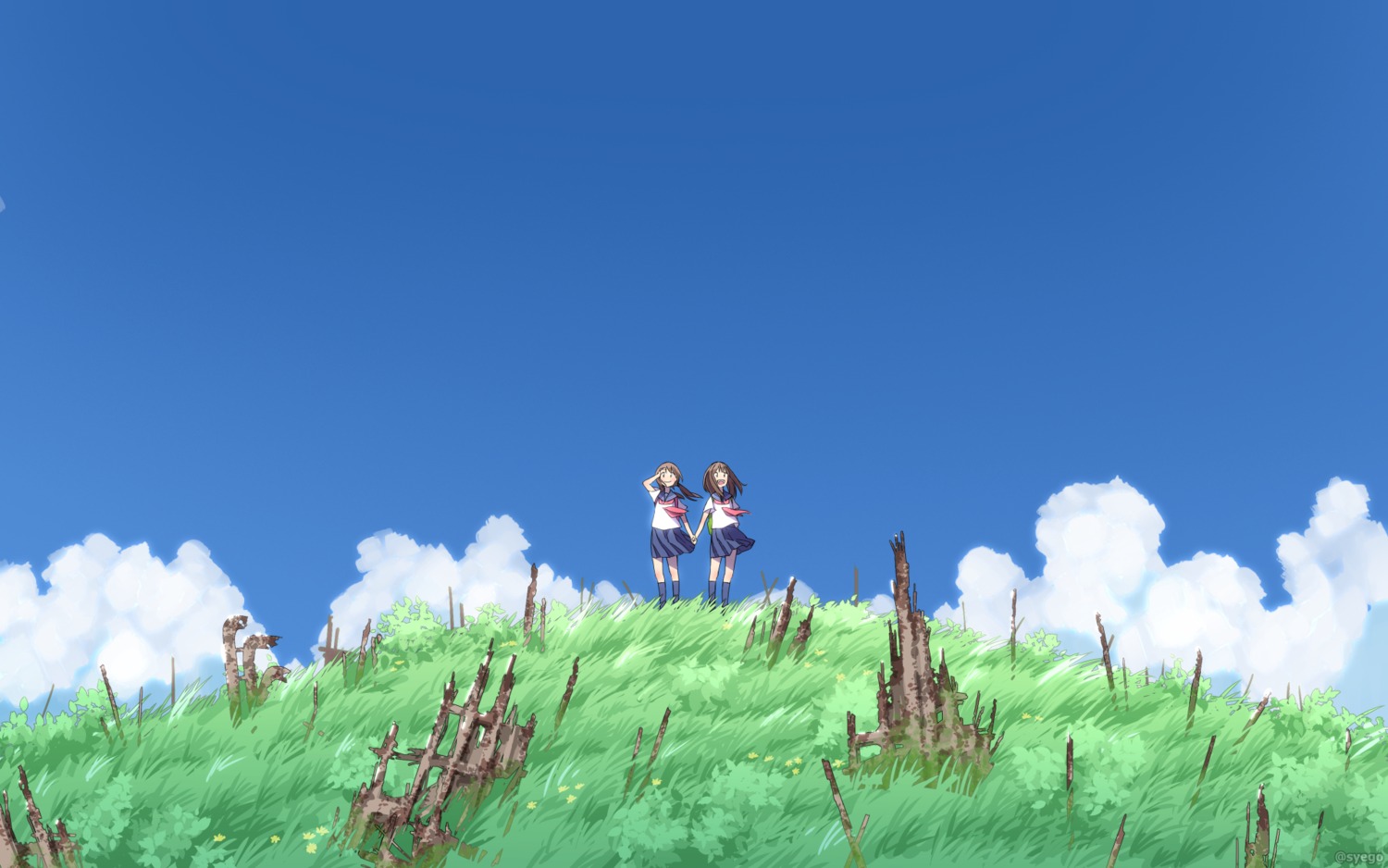 landscape seifuku syego wallpaper