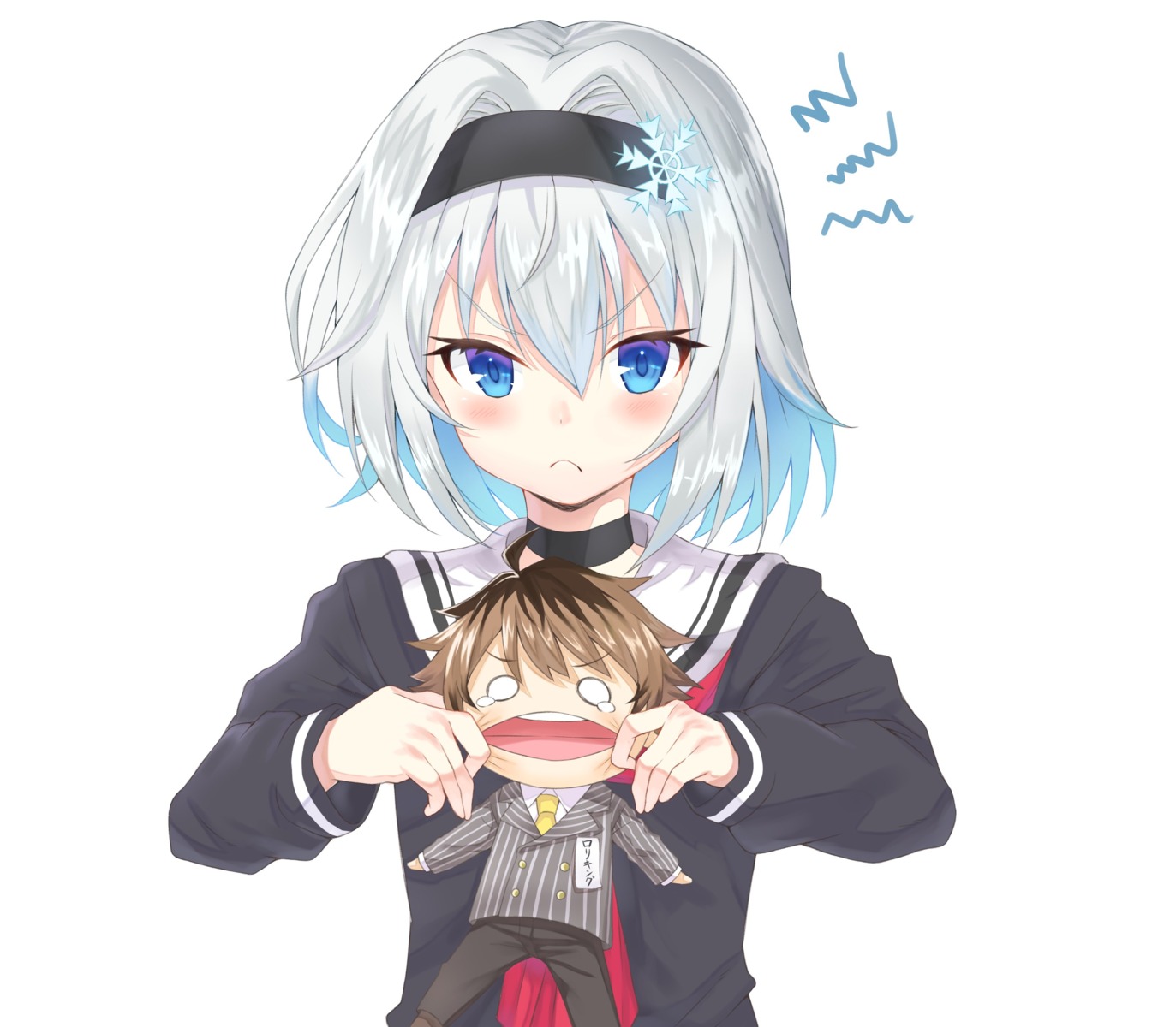 chibi joker_(tomakin524) kuzuryuu_yaichi ryuuou_no_oshigoto! seifuku sora_ginko