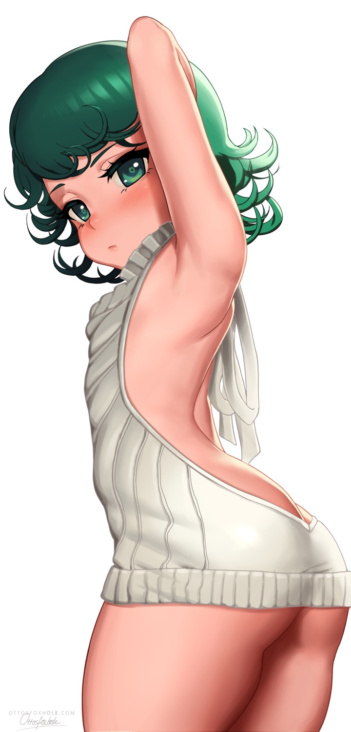 ass bottomless no_bra one_punch_man otto possible_duplicate sweater tatsumaki_(one_punch_man)