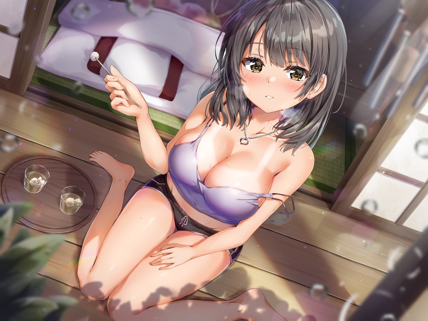 kuria_(clear_trip_second) no_bra tan_lines wardrobe_malfunction