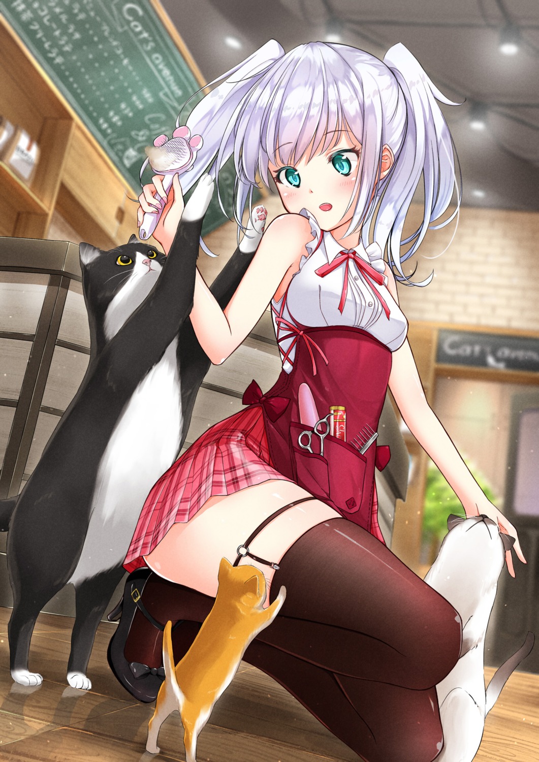 heels neko thighhighs