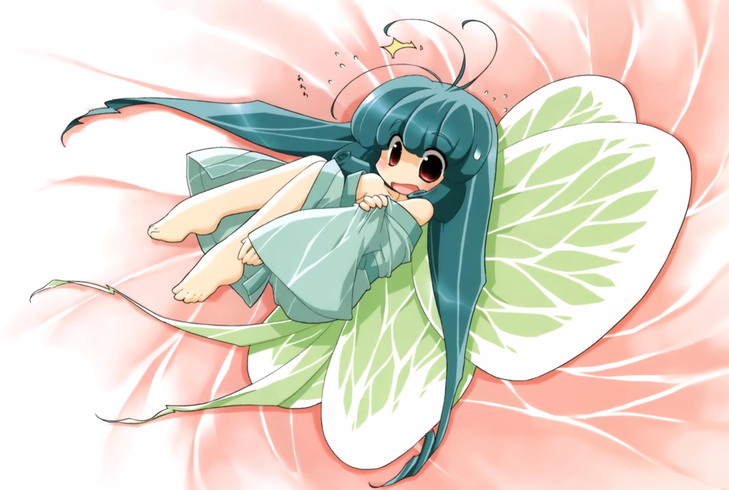 akata_itsuki cocoro_navi fairy robe wings