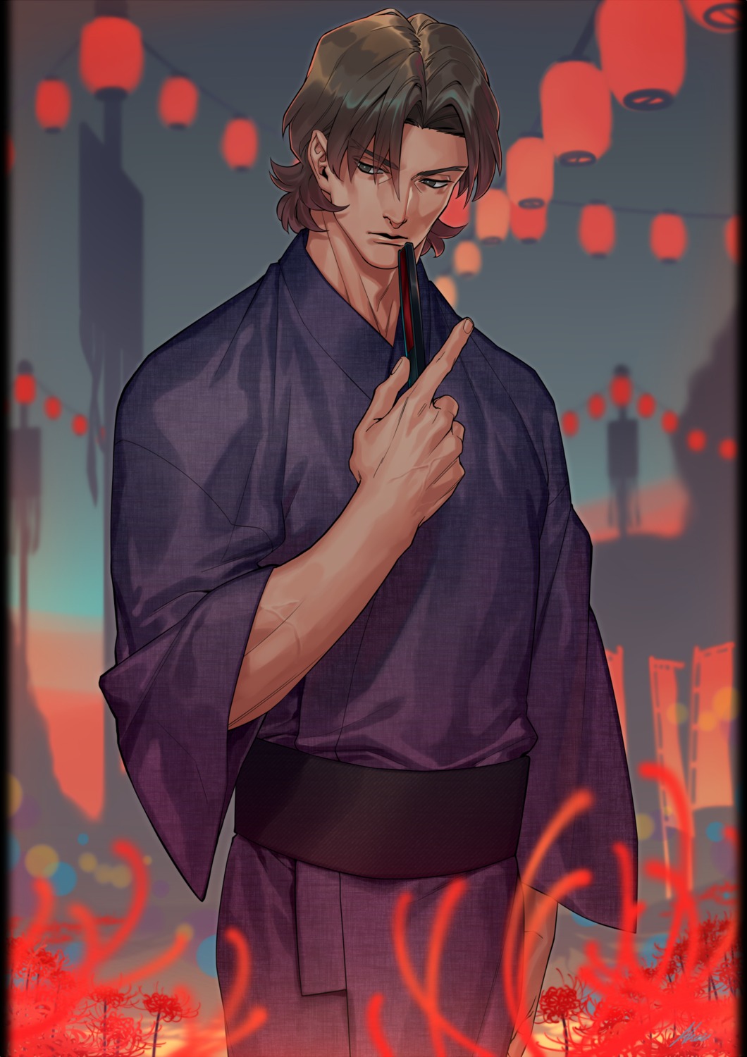 akei fate/stay_night kimono kotomine_kirei male