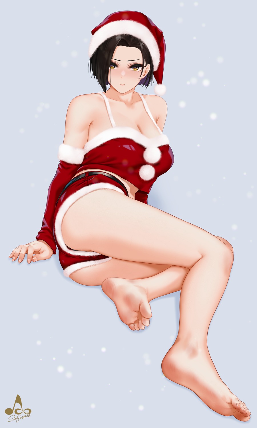 christmas cleavage feet infinote yashiki_yuuko