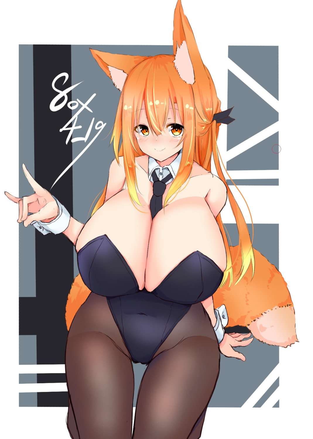 animal_ears bunny_girl fox4_19 kitsune pantyhose tail
