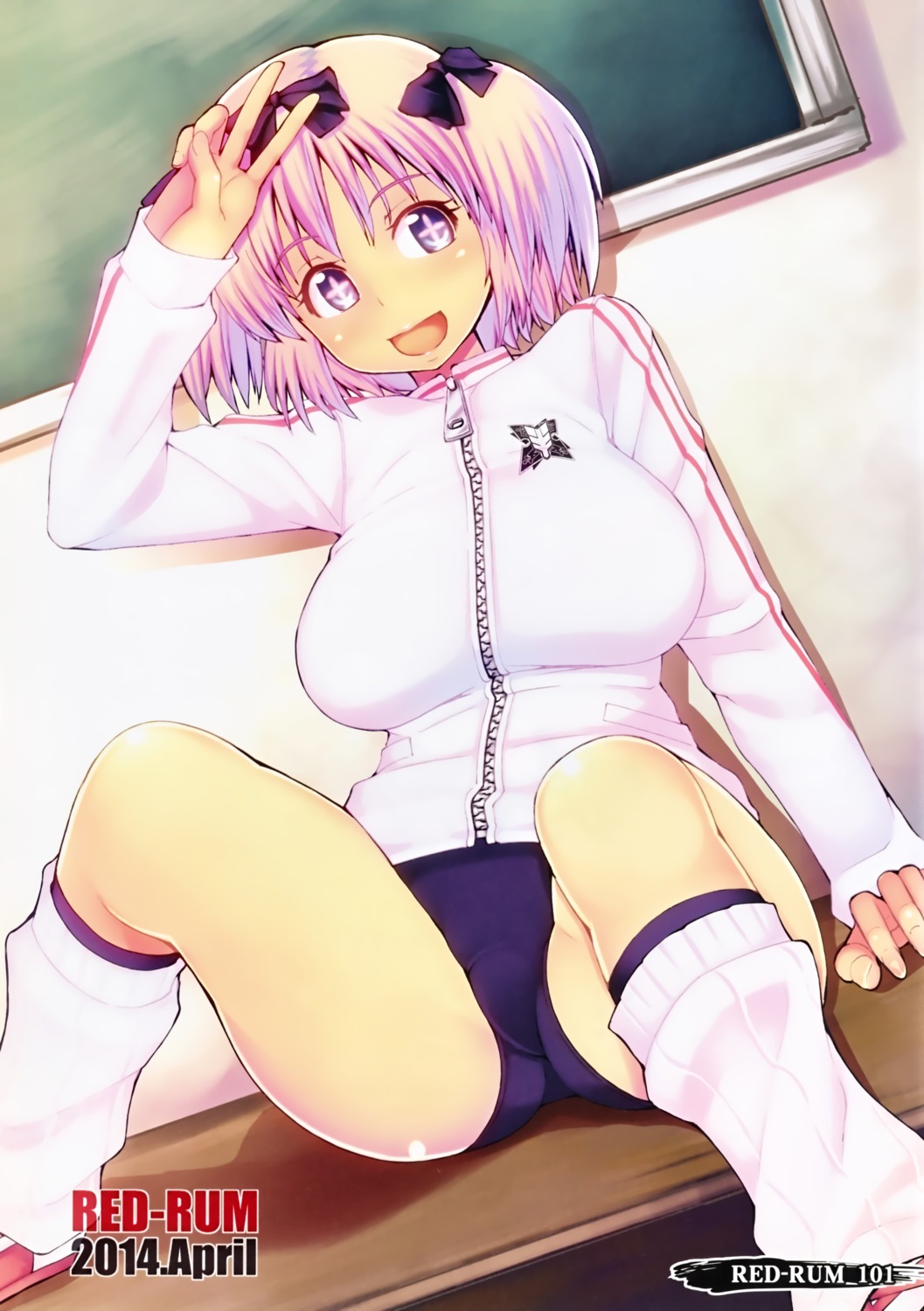 buruma gym_uniform hibari_(senran_kagura) overfiltered red-rum senran_kagura