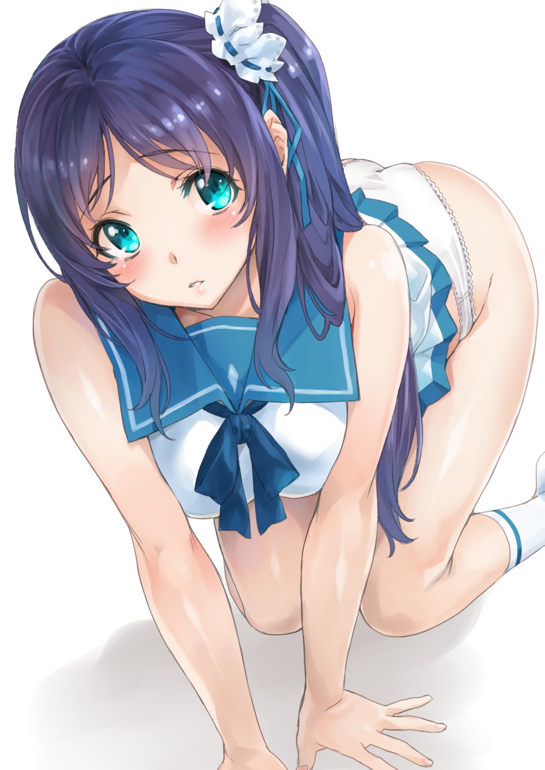 chou_yoriyuki hiradaira_chisaki nagi_no_asukara pantsu seifuku skirt_lift