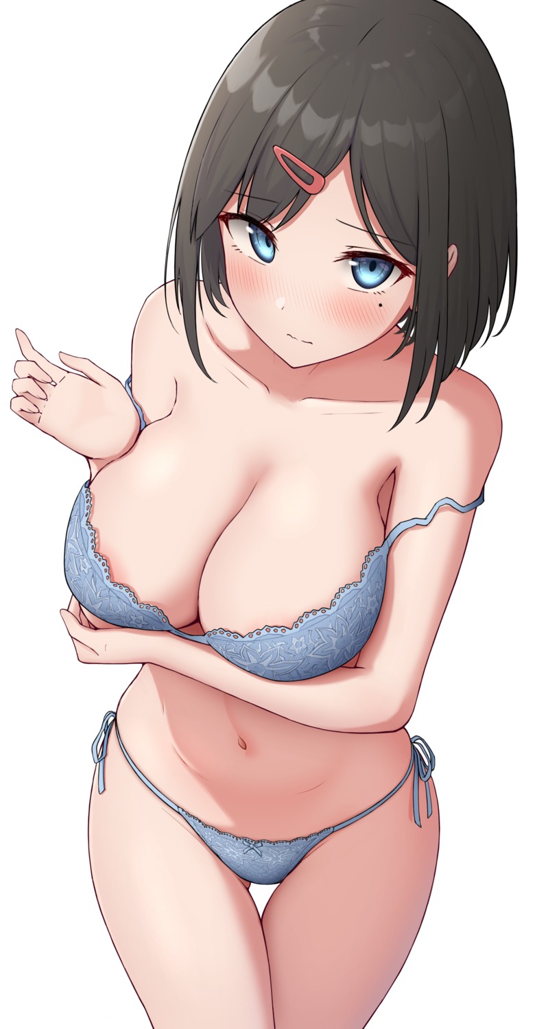 bra breast_hold lingerie pantsu string_panties topgear