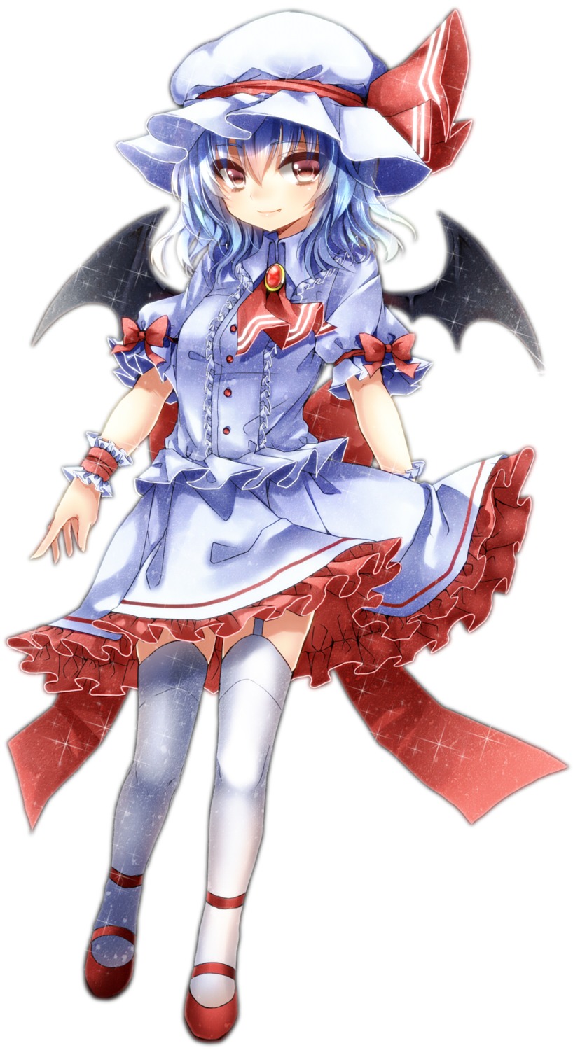 kanzaki_maguro remilia_scarlet stockings thighhighs touhou wings