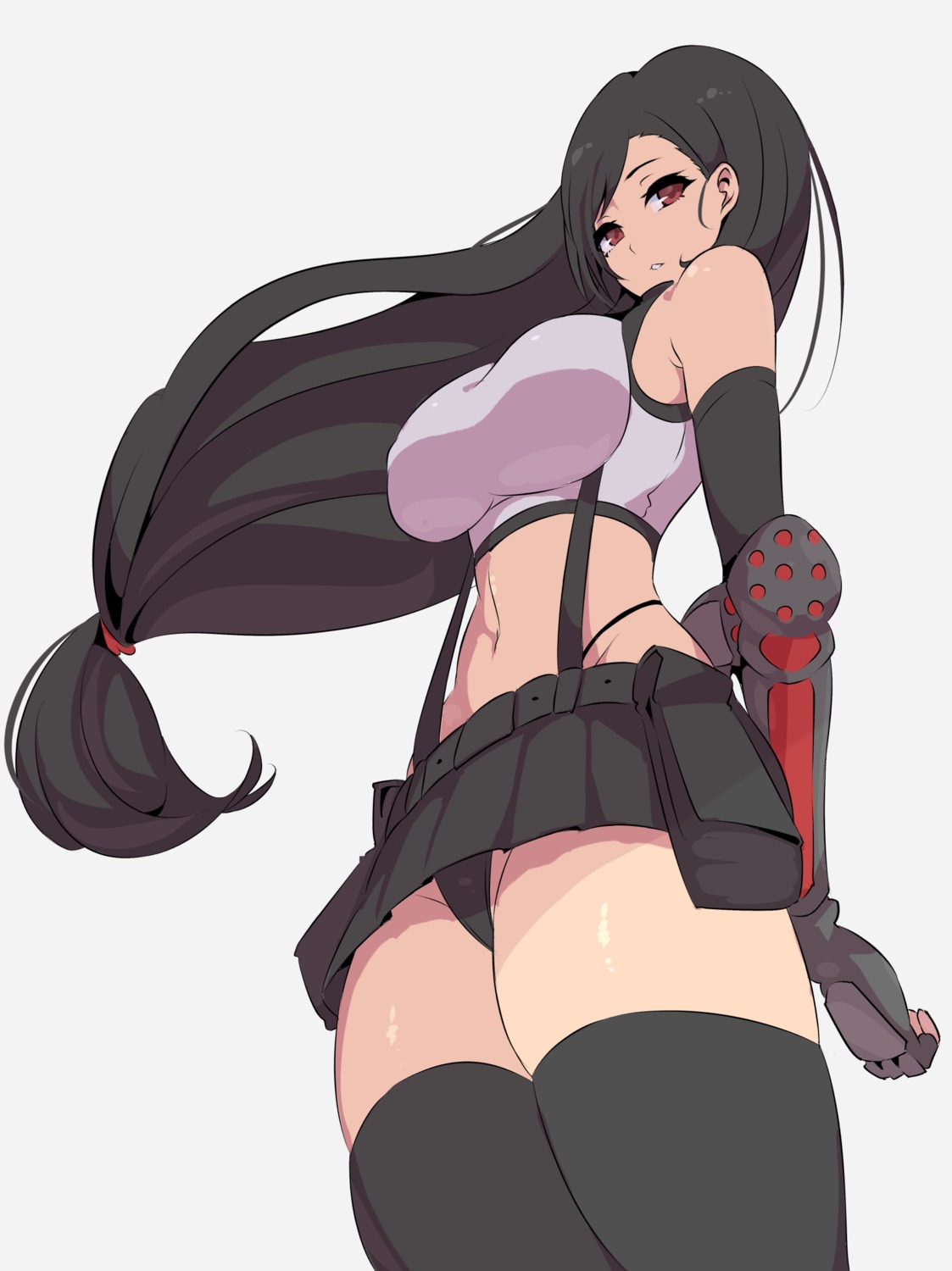 final_fantasy nac000_(artist) pantsu thighhighs tifa_lockhart