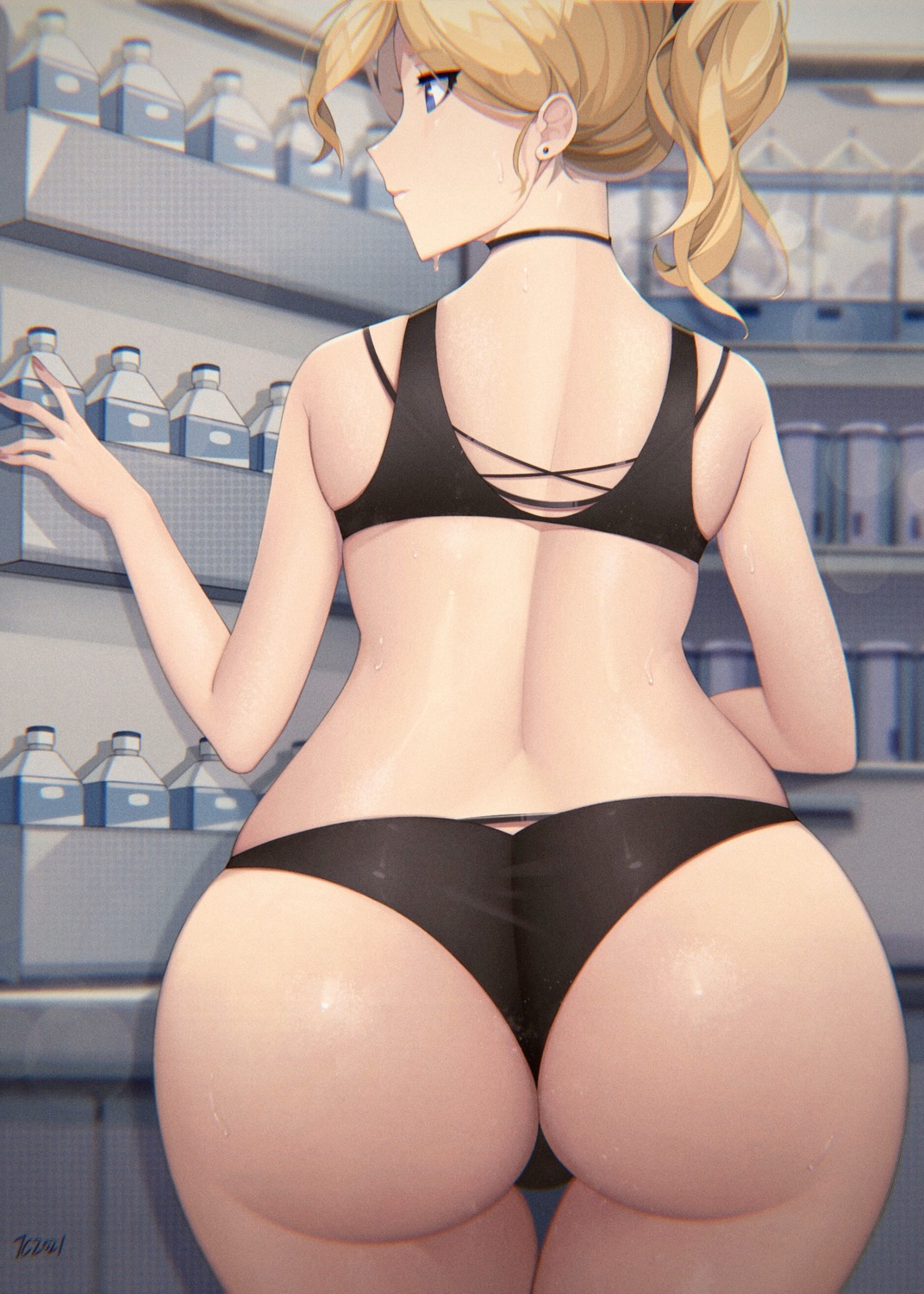 ass benghuai_xueyuan bianka_durandal_ataegina bra honkai_impact pantsu senjouhara_nira thong wet