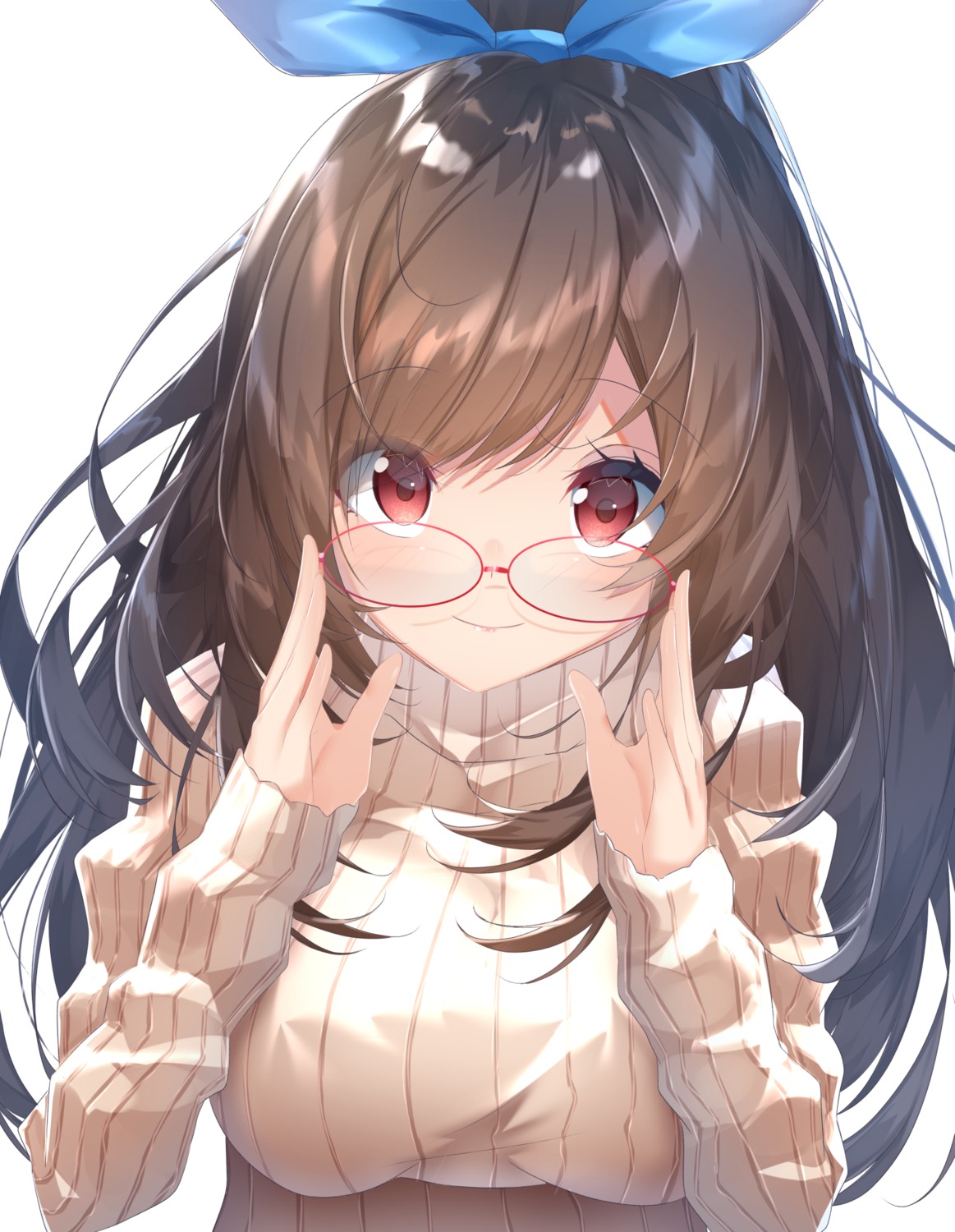 megane suisen-21 sweater the_idolm@ster the_idolm@ster_shiny_colors tsukioka_kogane