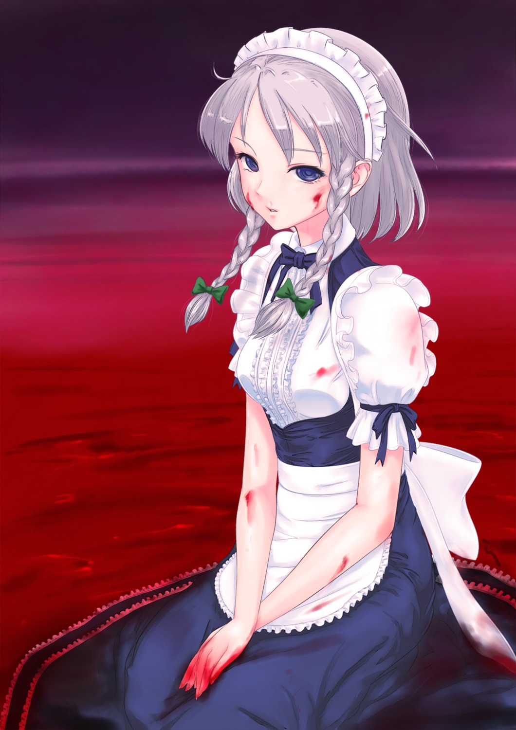 blood izayoi_sakuya rasukaru touhou