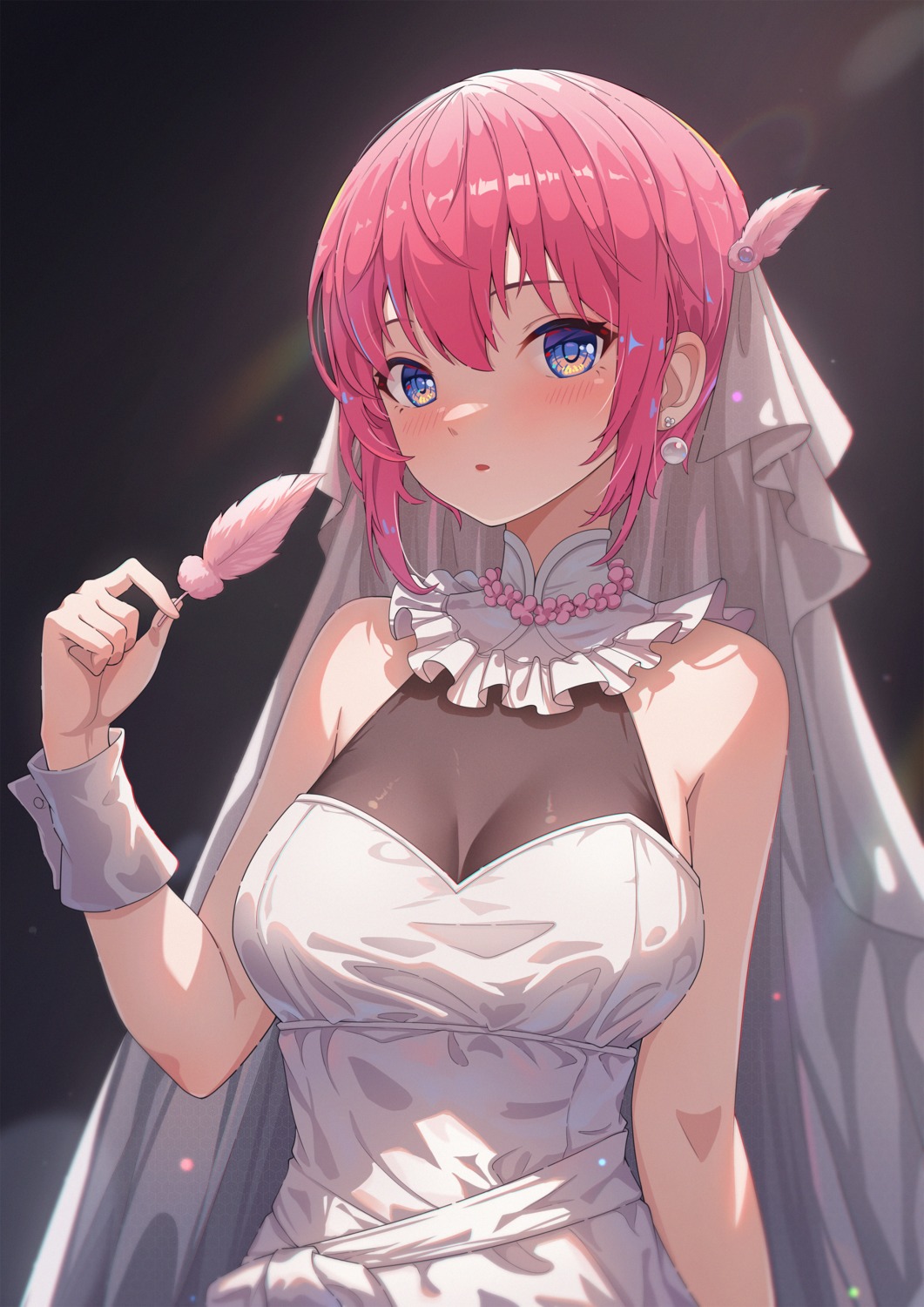 5-toubun_no_hanayome dress nakano_ichika no_bra wedding_dress xiayou_sieg