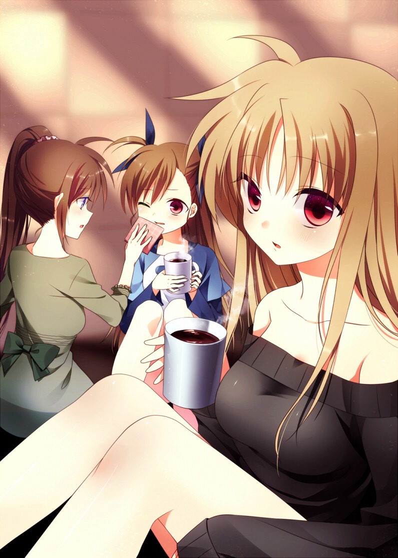 fate_testarossa mahou_shoujo_lyrical_nanoha mahou_shoujo_lyrical_nanoha_strikers nishina takamachi_nanoha vivio