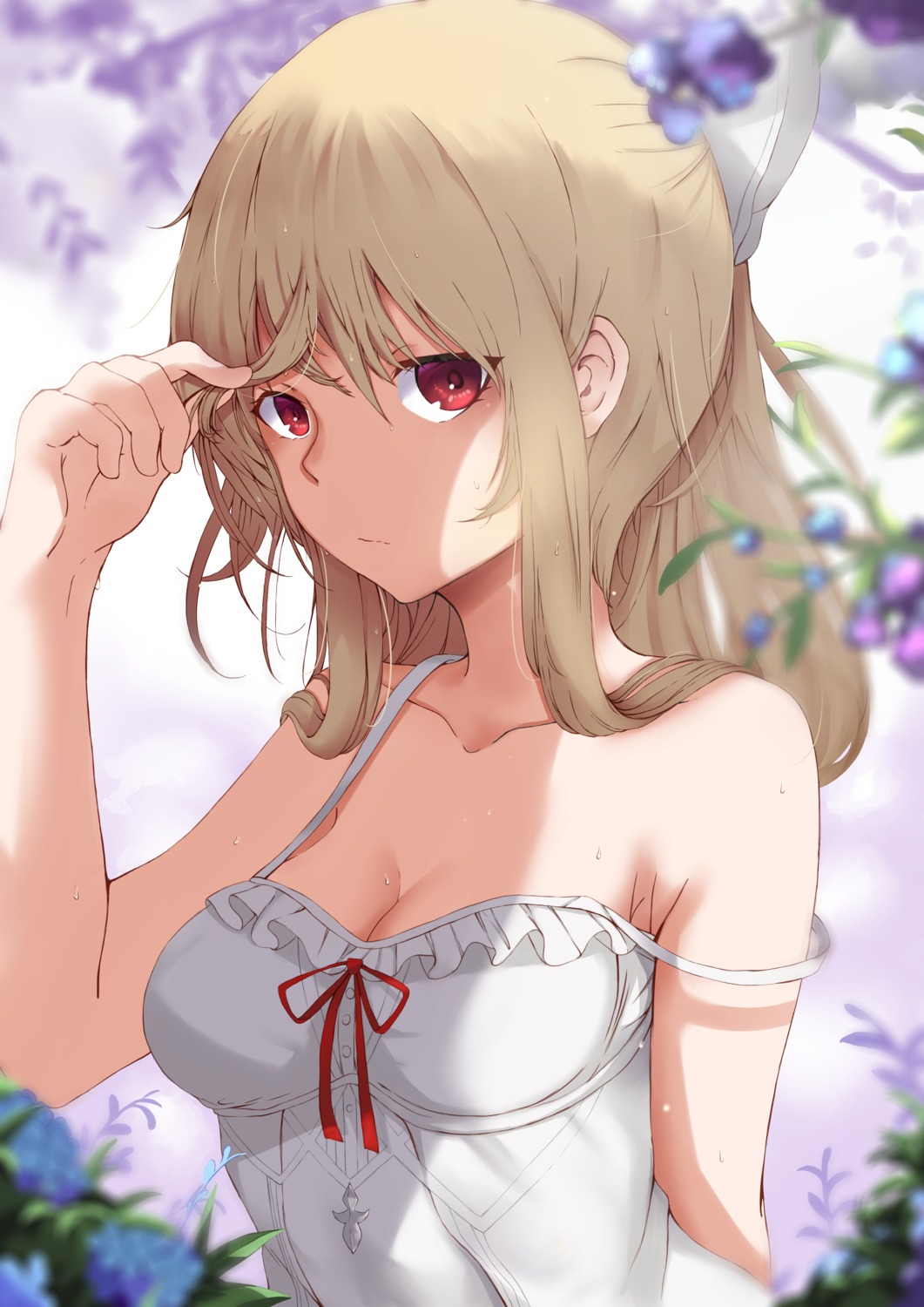 cleavage dress granblue_fantasy mirai'g summer_dress vira_(granblue_fantasy)