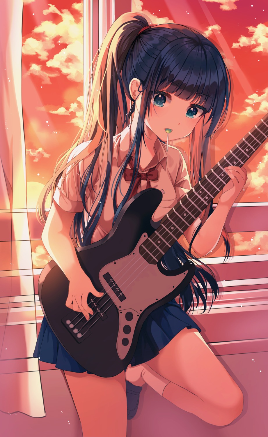 guitar nanna_(heyj2888) seifuku