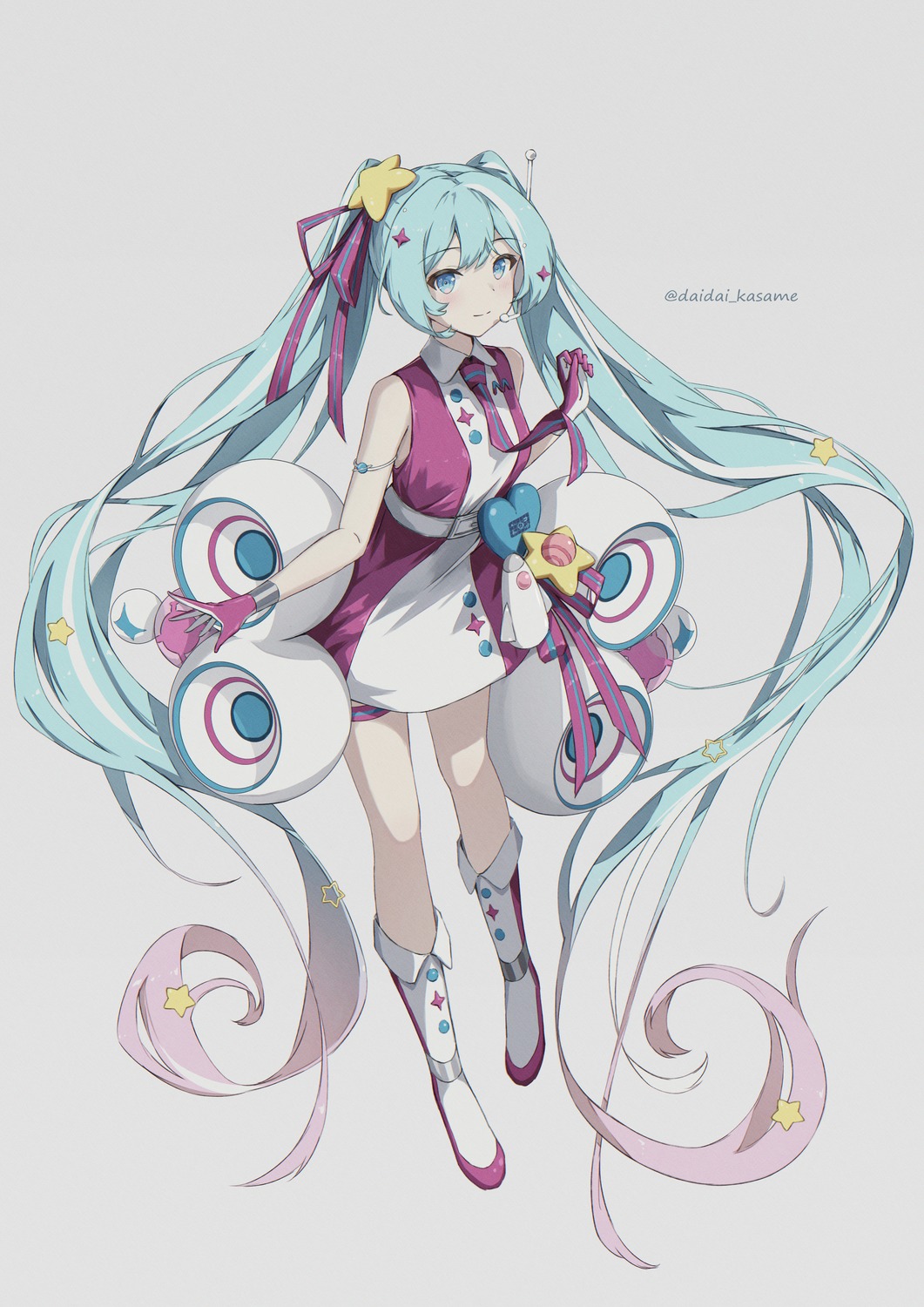 daidai_(daidai826) dress hatsune_miku headphones magical_mirai vocaloid