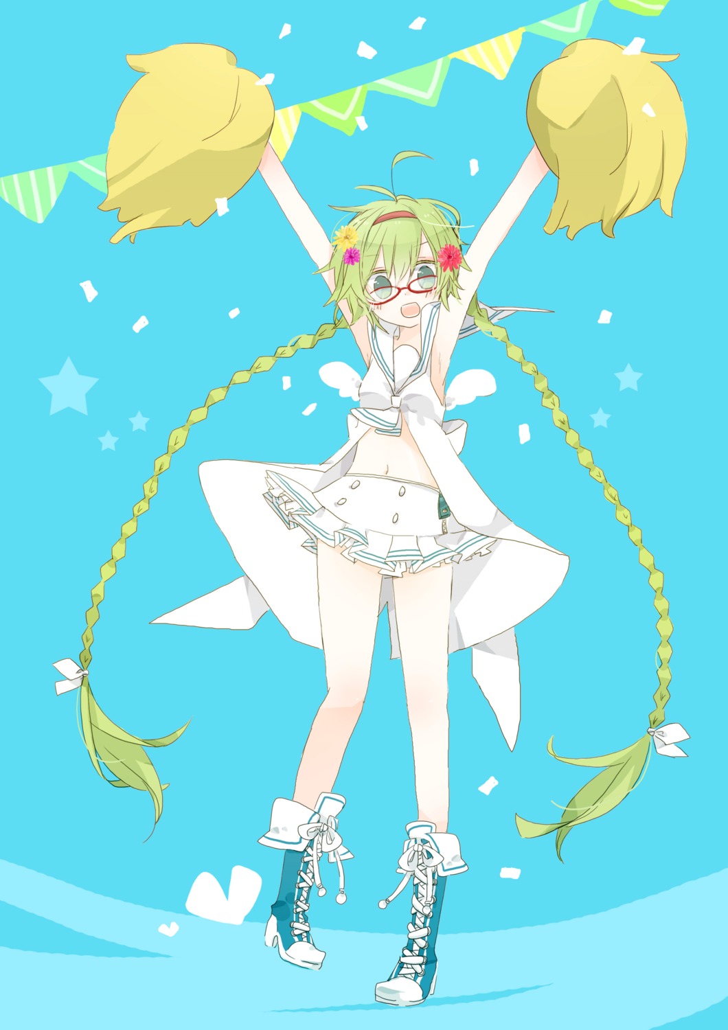 cheerleader hatsune_miku megane vocaloid yoshiki59