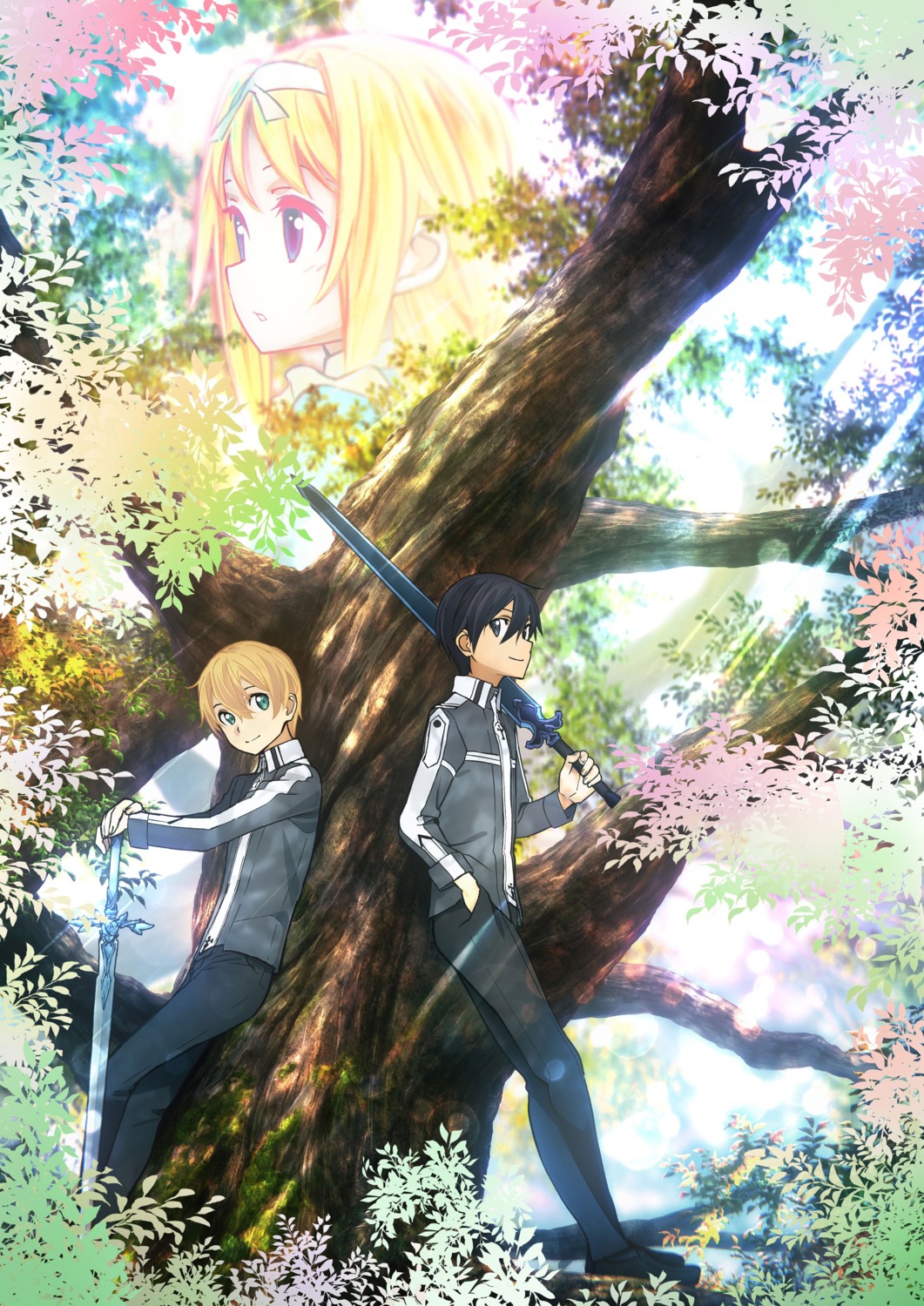 alice_zuberg eugeo kirito sword sword_art_online