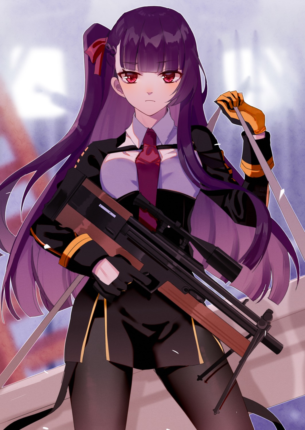 girls_frontline gun izumo_neru pantyhose uniform wa2000_(girls_frontline)