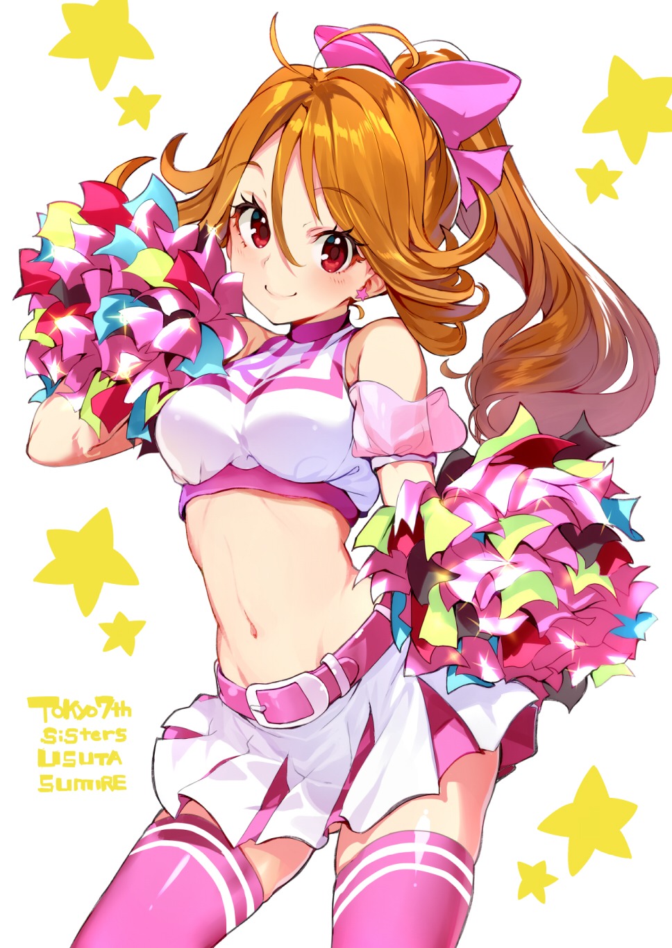 cheerleader shirabi thighhighs tokyo_7th_sisters