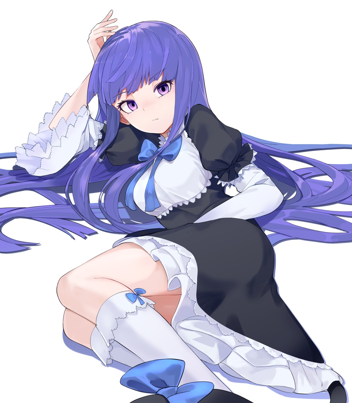 frederica_bernkastel gothic_lolita lolita_fashion sanmaruni skirt_lift tail umineko_no_naku_koro_ni