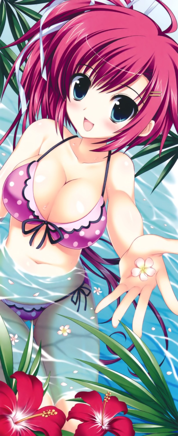 ariko_yohichi bikini cleavage nakahara_akane stick_poster swimsuits trouble@spiral!